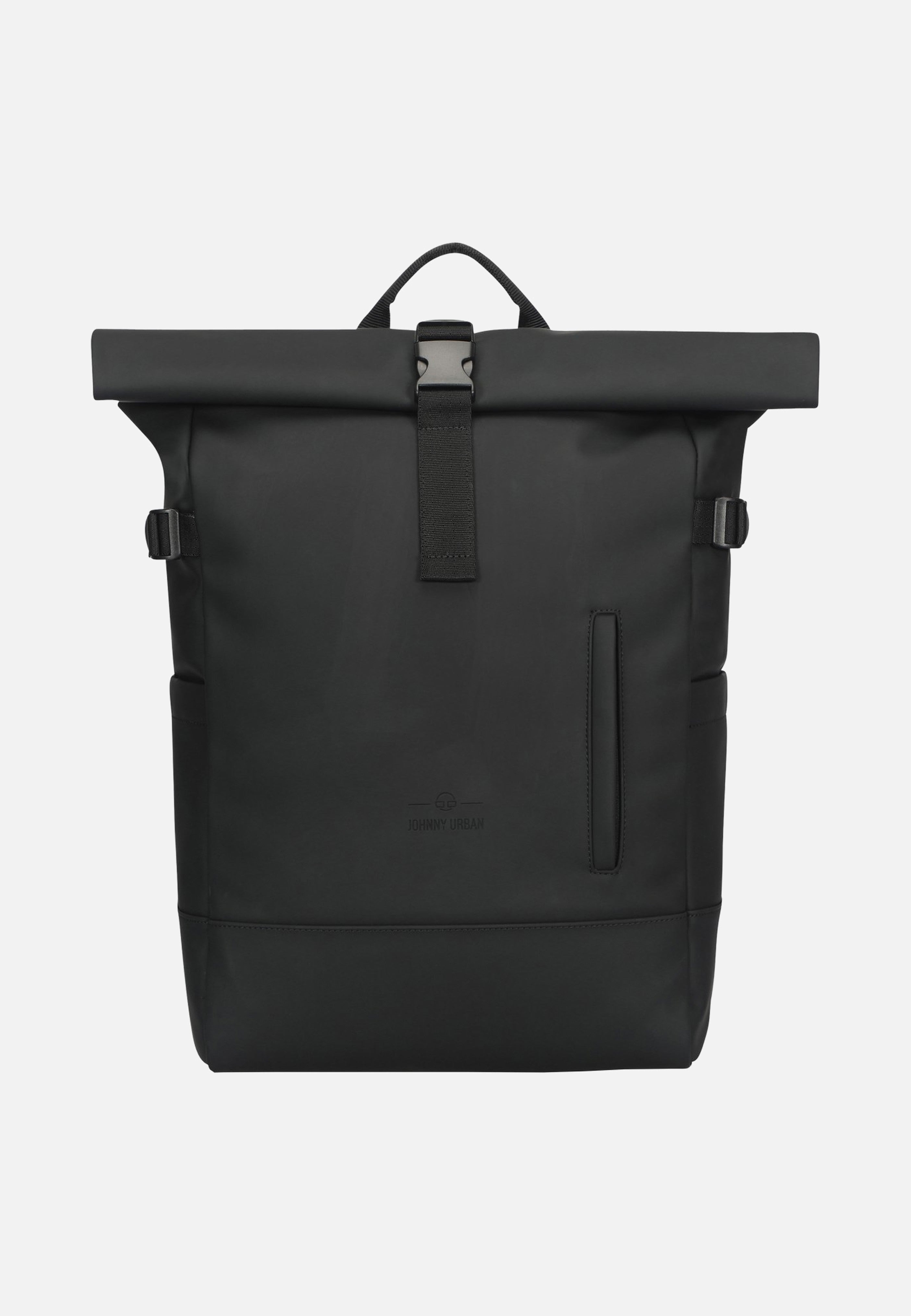 Johnny Urban Harvey Large Black Rolltop Backpack