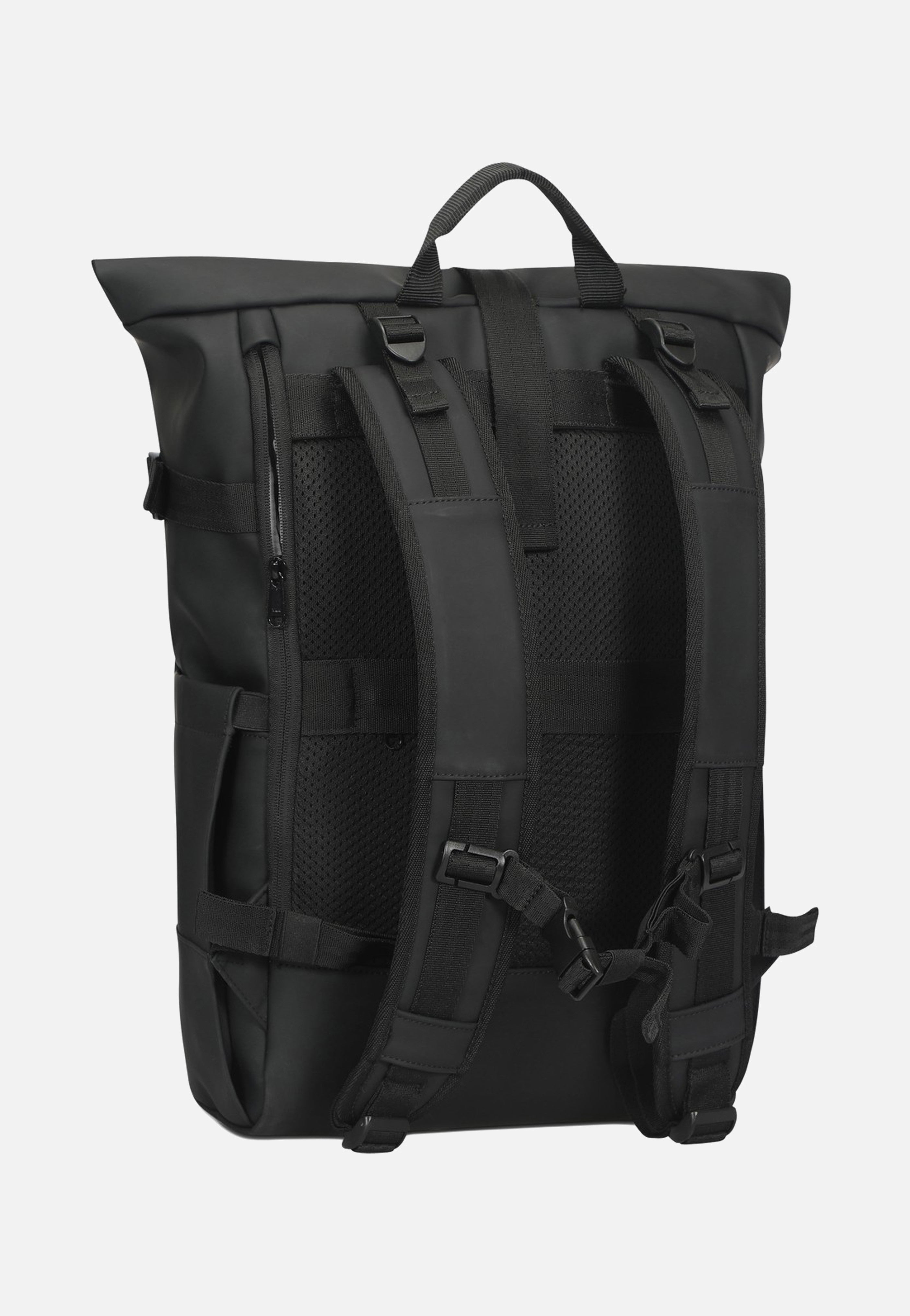 Johnny Urban Harvey Large Black Rolltop Backpack