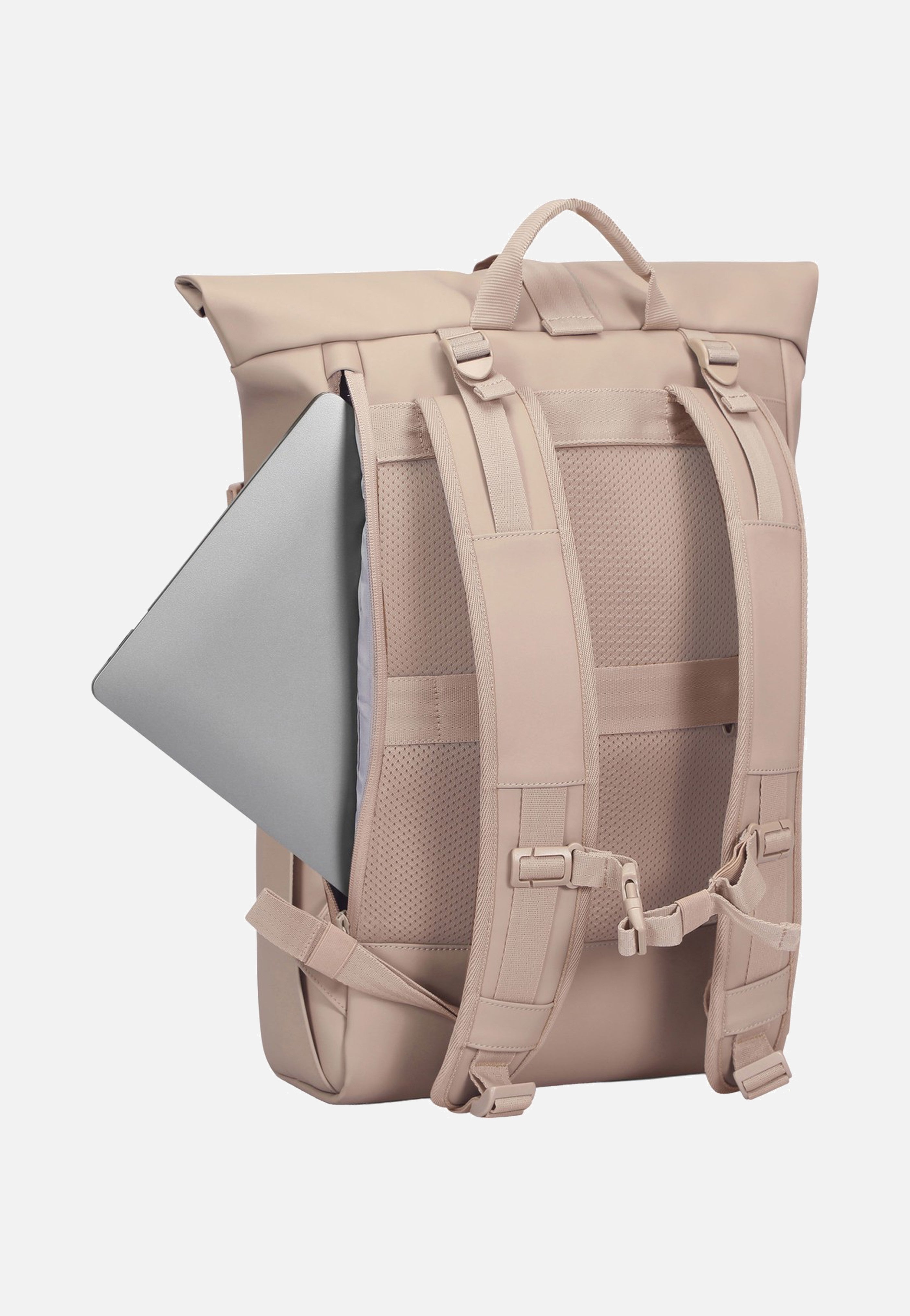 Johnny Urban - Harvey Large Sand - Rolltop Backpack | Neutral-Image