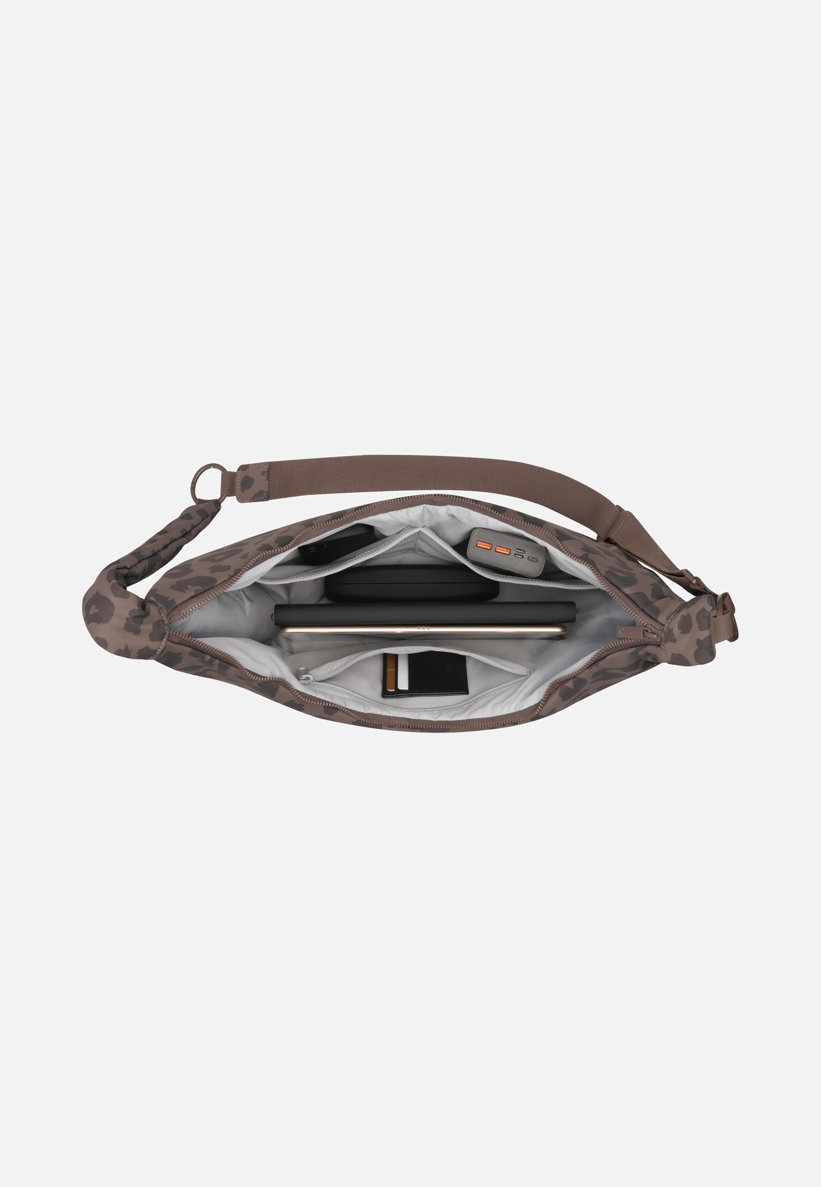 Johnny Urban - Lou Large Brown Leo - Crossbody Bag | Neutral-Image