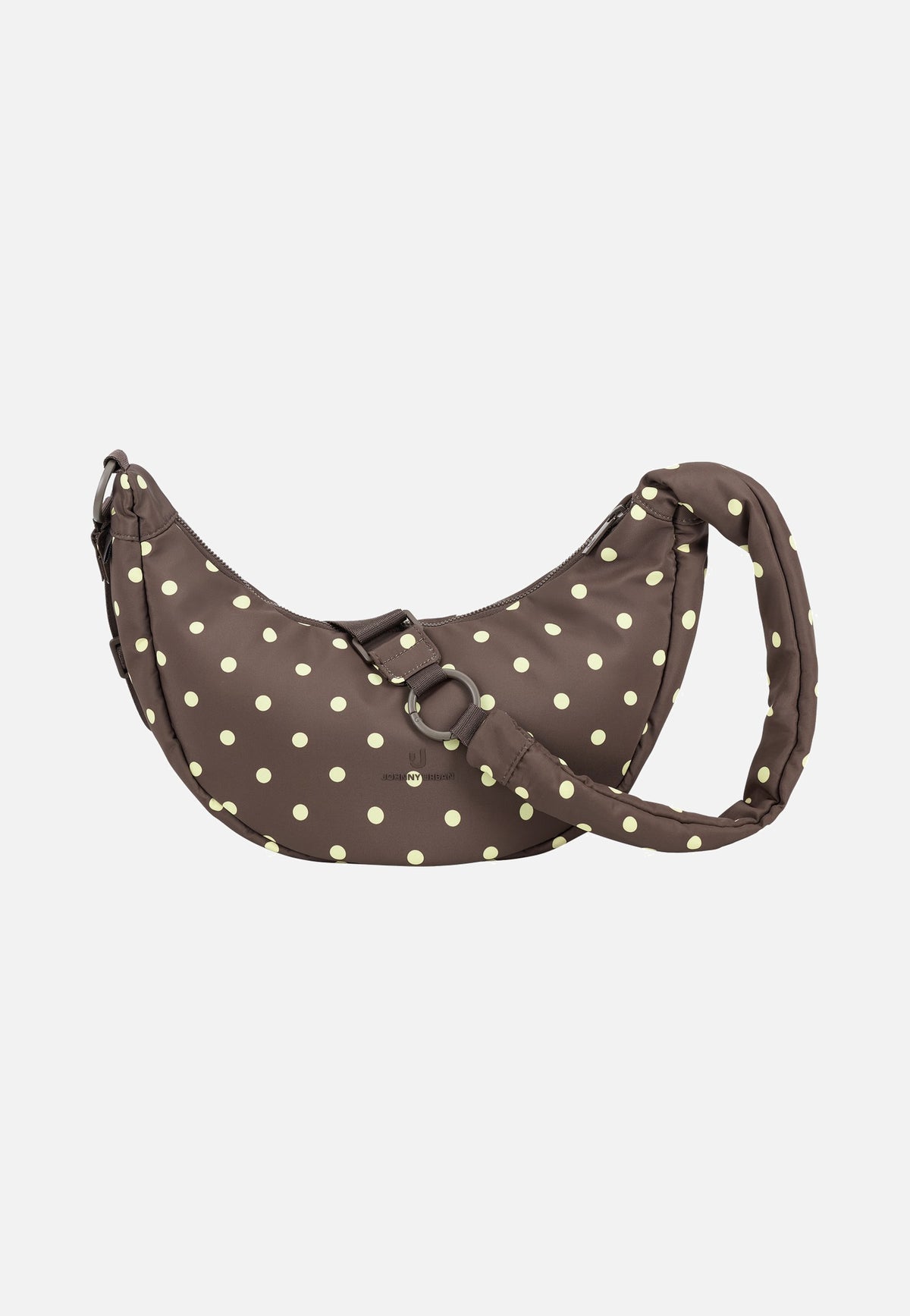 Johnny Urban Lou Medium Brown Polka Dots Crossbody Bag