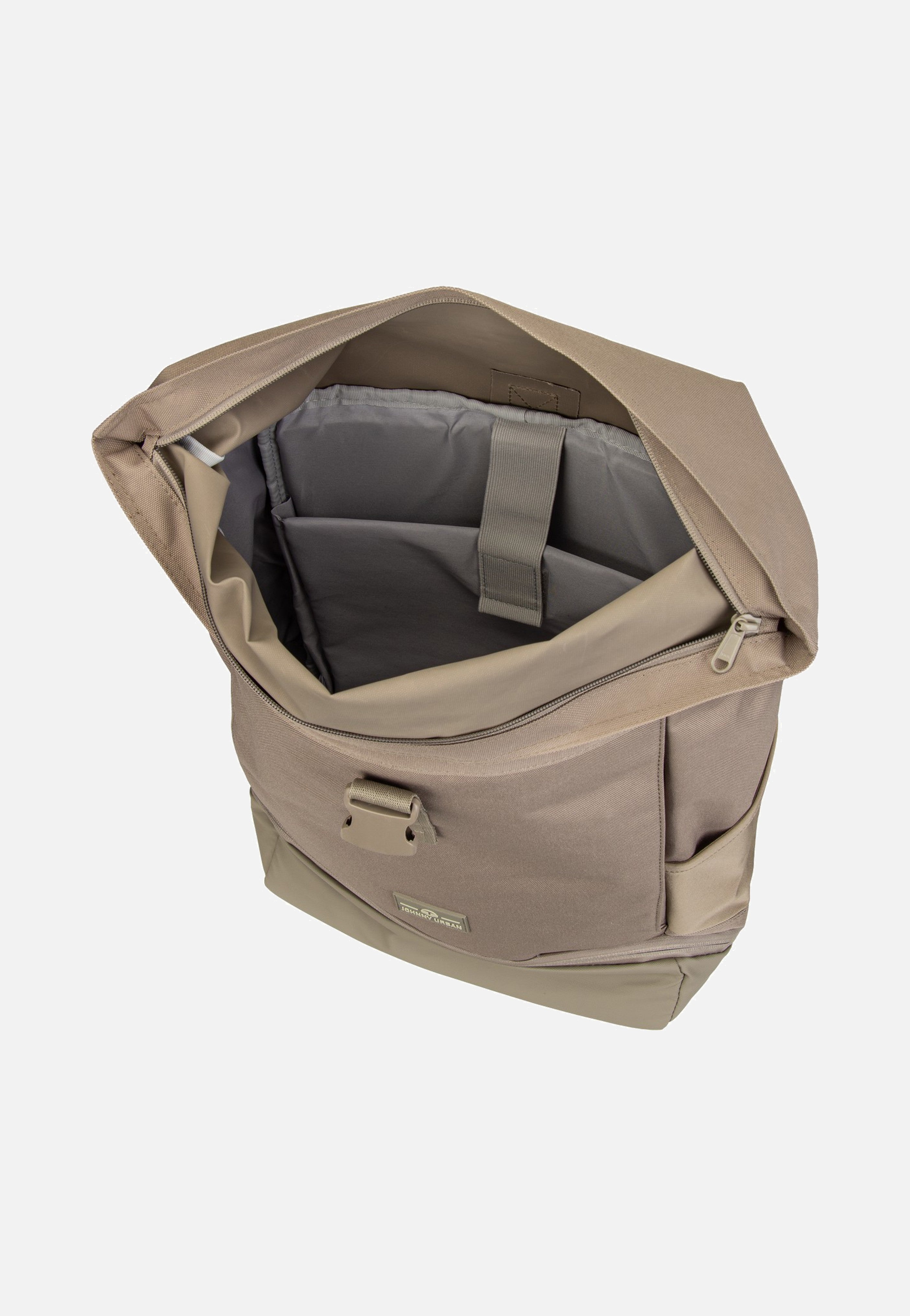 Johnny Urban - Allen Large Desert Grey - Rolltop Backpack | Neutral-Image