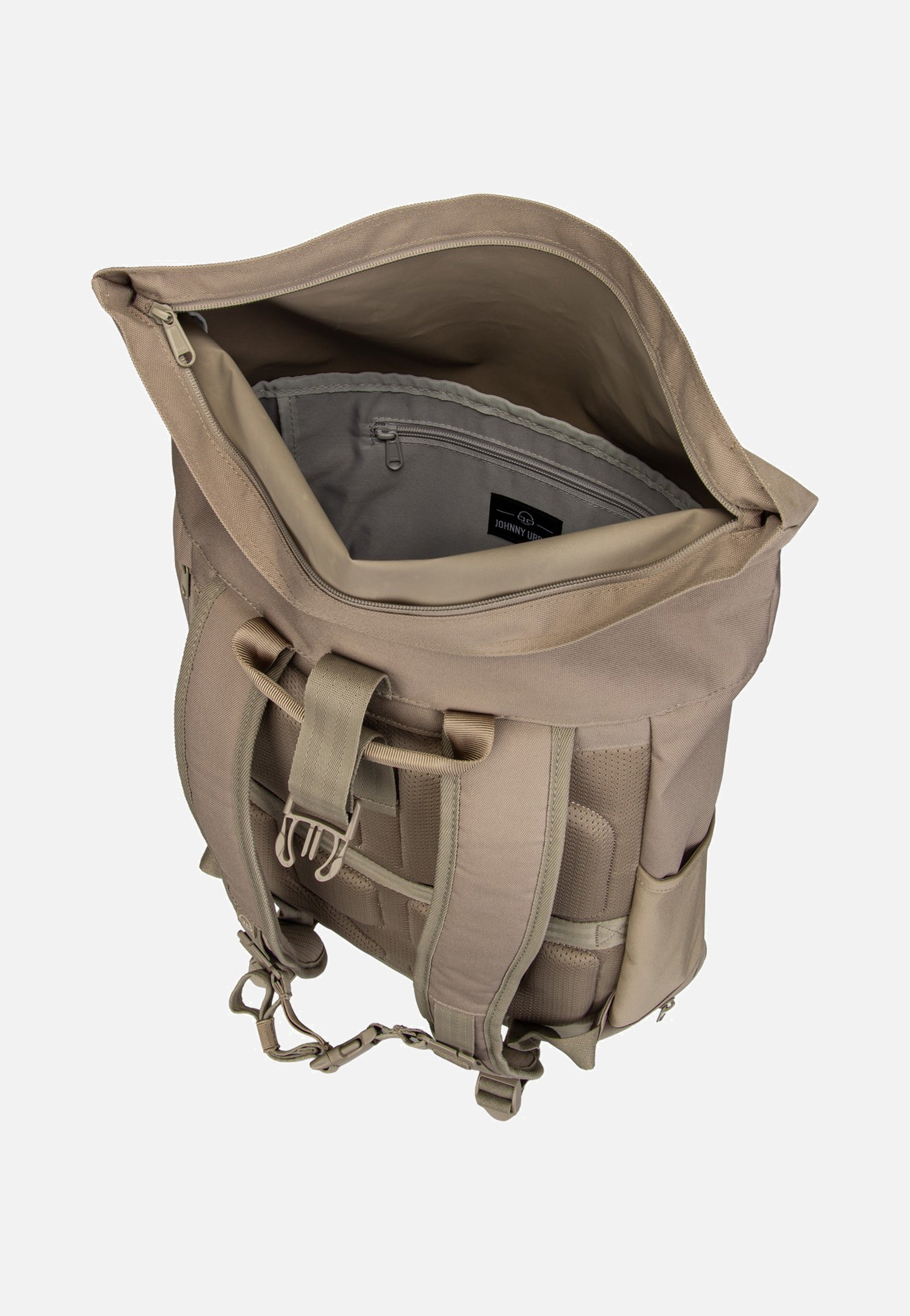Johnny Urban - Allen Large Desert Grey - Rolltop Backpack | Neutral-Image