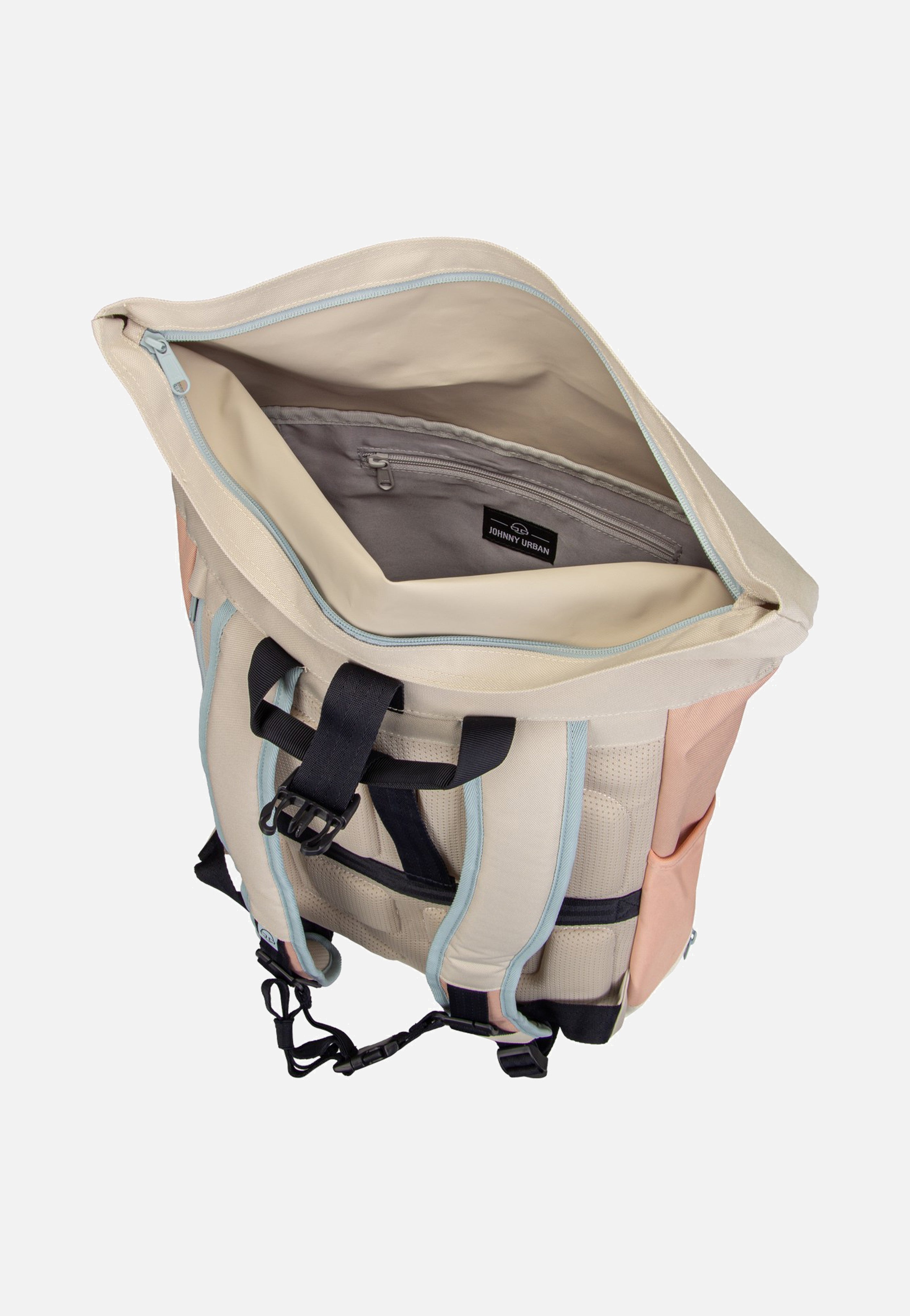 Johnny Urban - Allen Large Sand-Rose - Rolltop Backpack | Neutral-Image