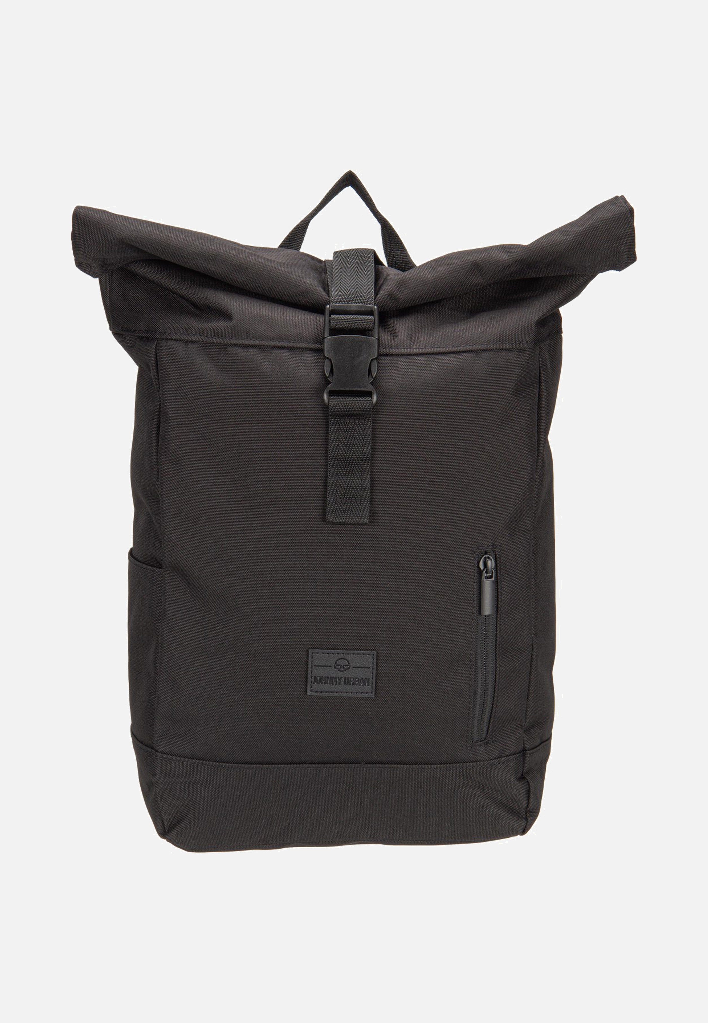 Johnny Urban Robin Small Black Rolltop Backpack