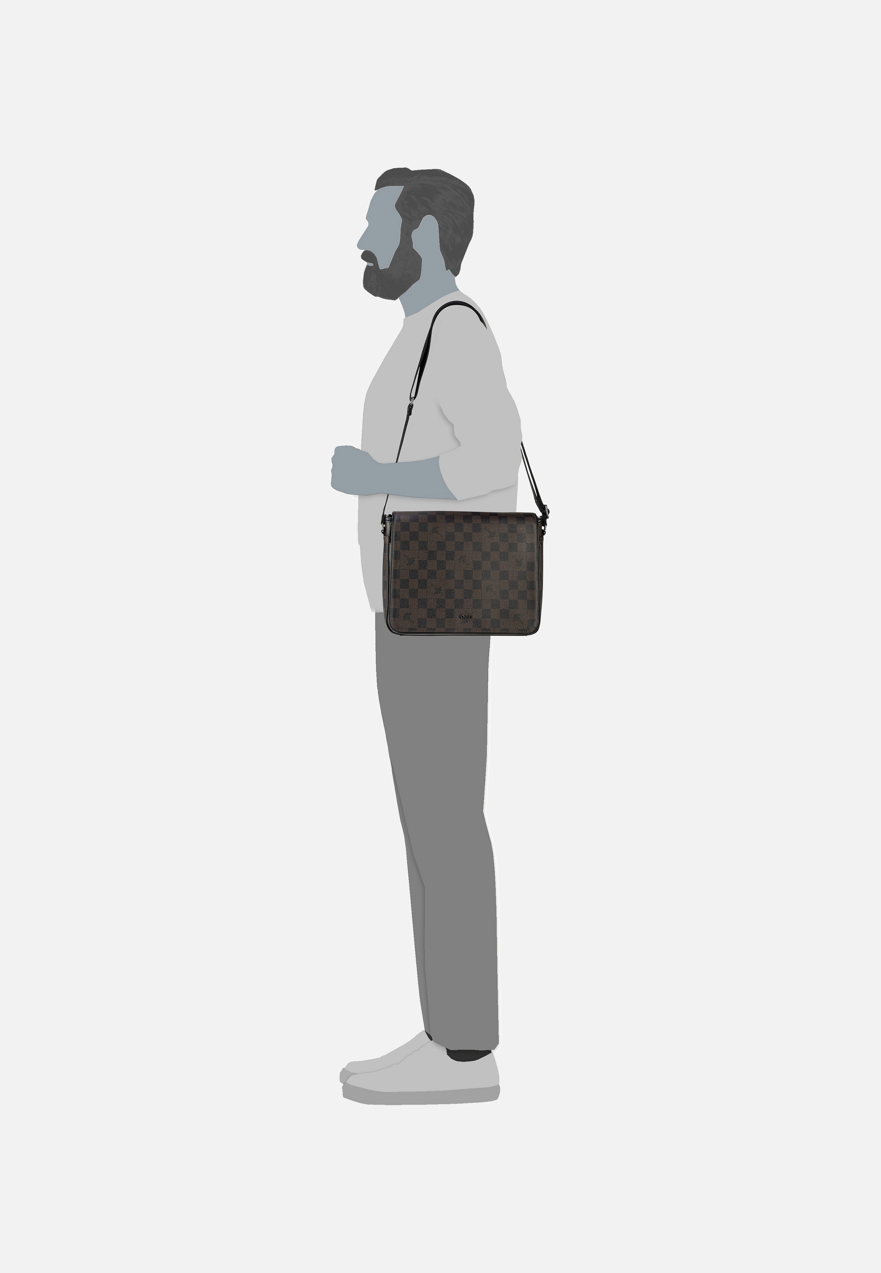 Joop - Cortina Piazza Nevio MHZ Seal Brown - Messenger Bag | Men-Image