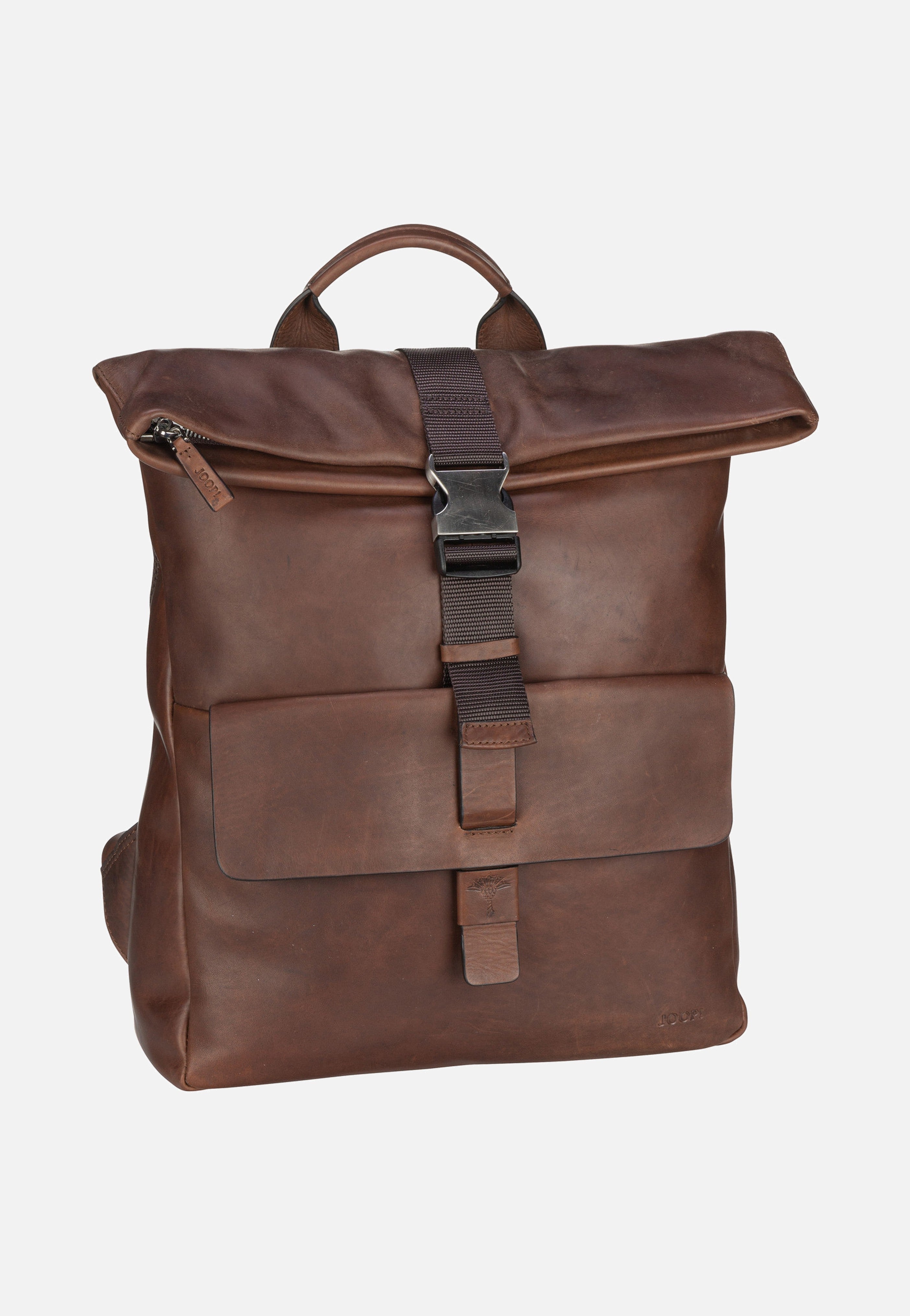 joop nike backpack Joop Loreto Rico Backpack MVF Dark Brown - Rolltop Backpack