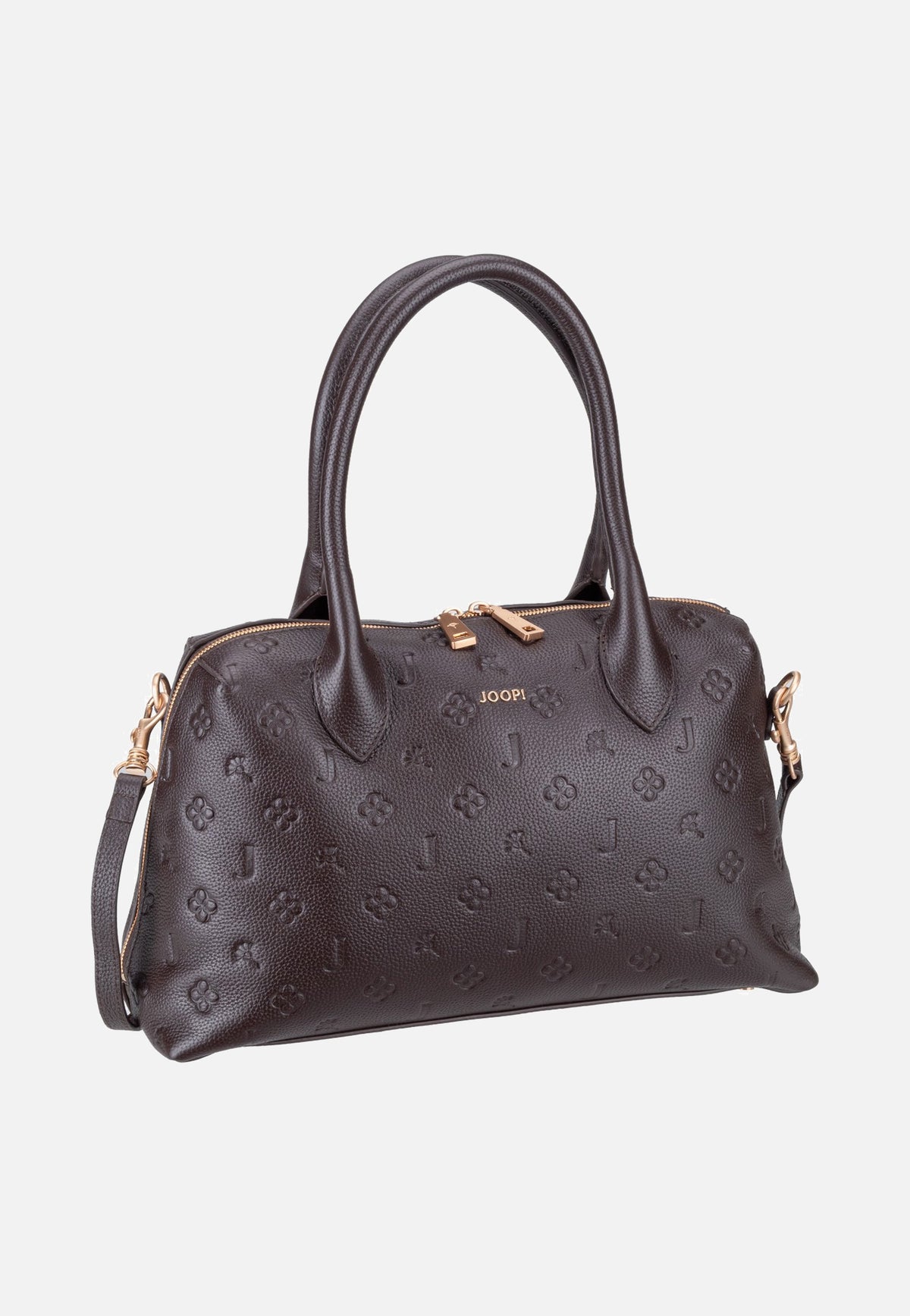 Joop Boccia Suzi LHZ Seal Brown Handle Bag