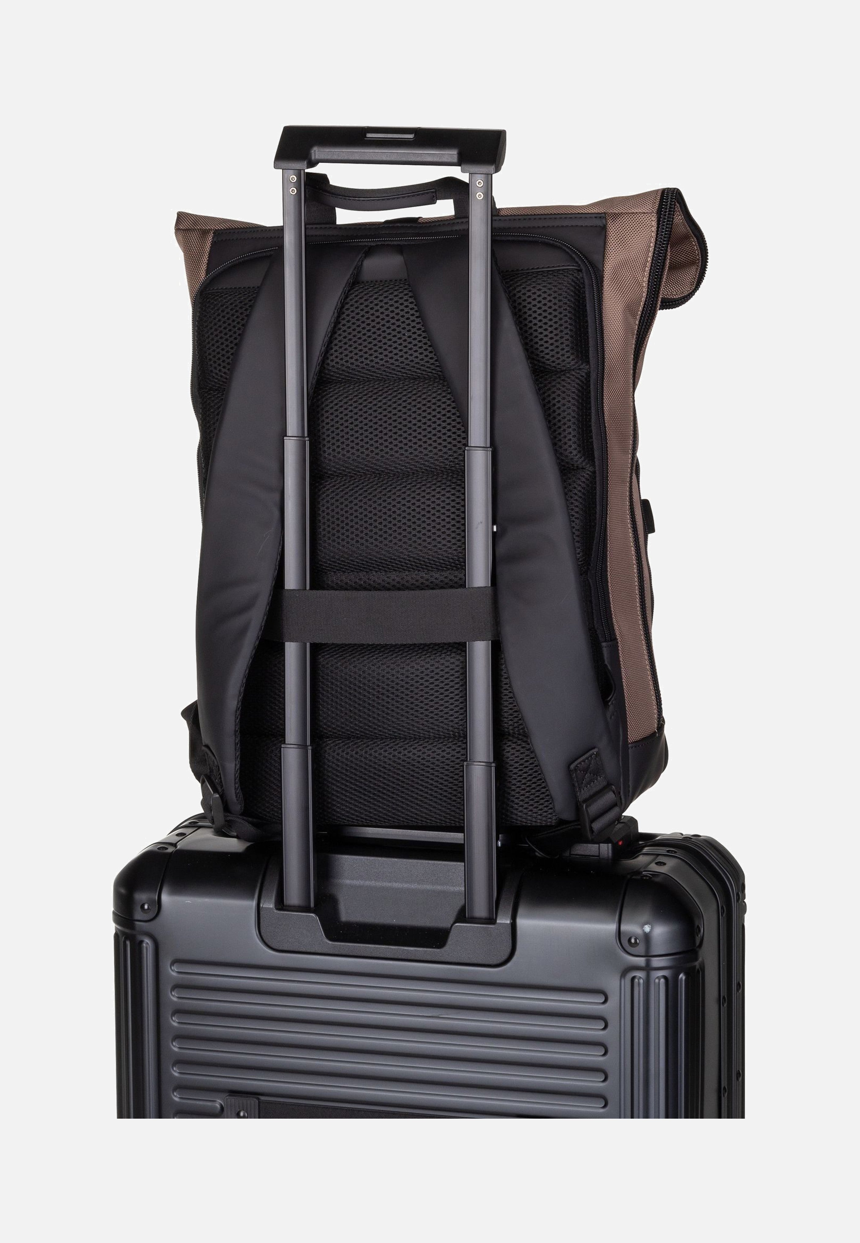 Jost - Balling Kurier 4015 Taupe - Rolltop Backpack | Neutral-Image