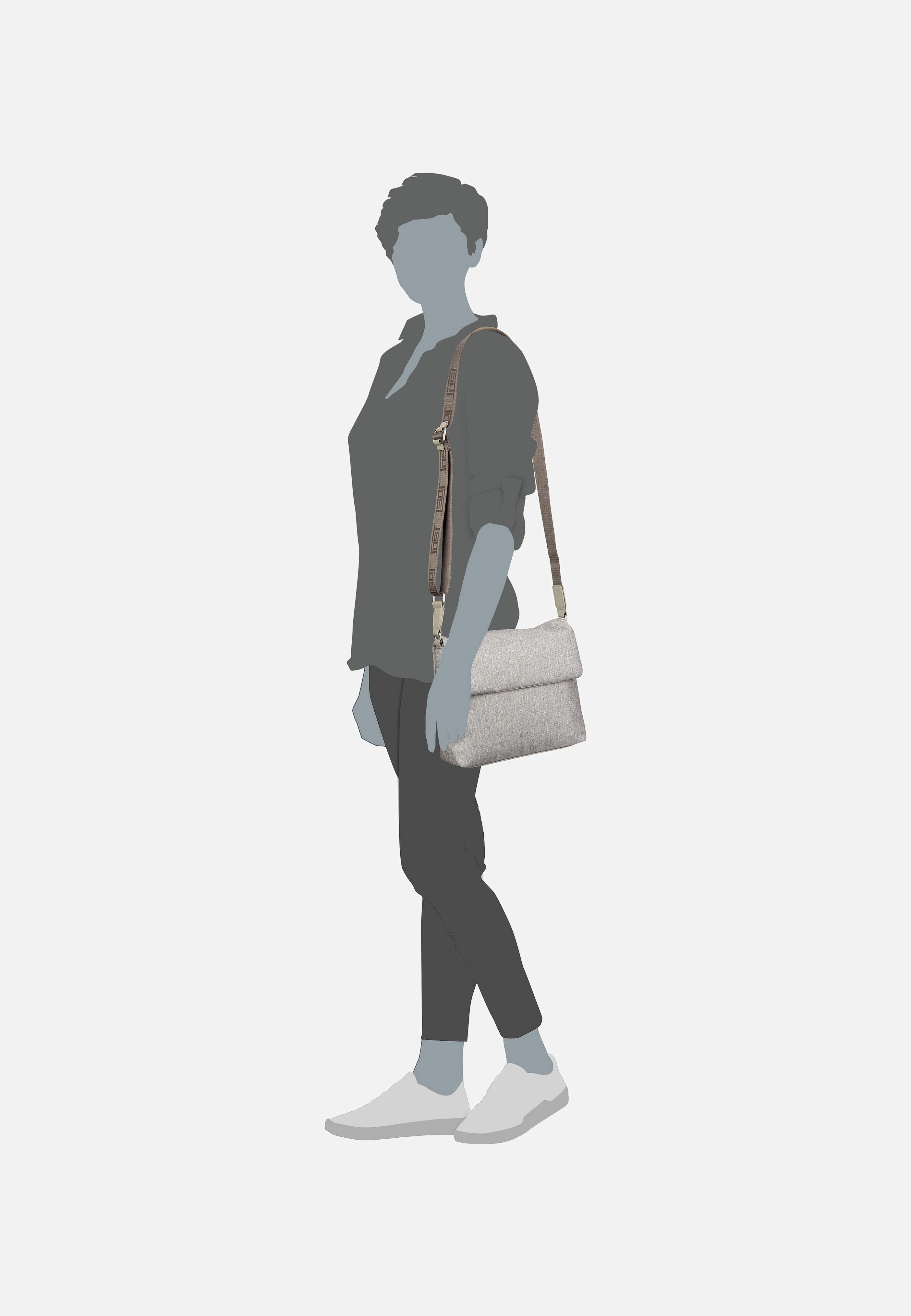 Jost Bergen 1603 Hellgrau Crossbody Bag