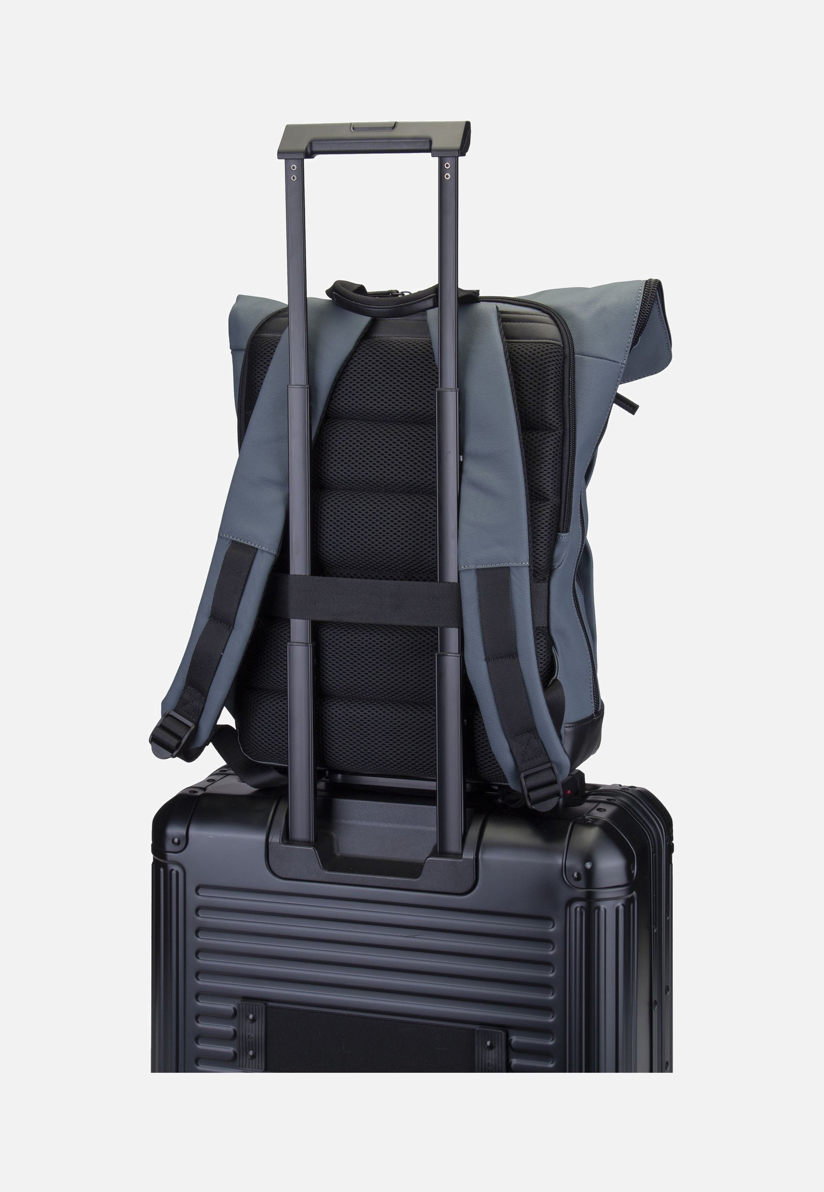Jost - Borgholm Courier 5306 Blaugrau - Rolltop Backpack | Men-Image