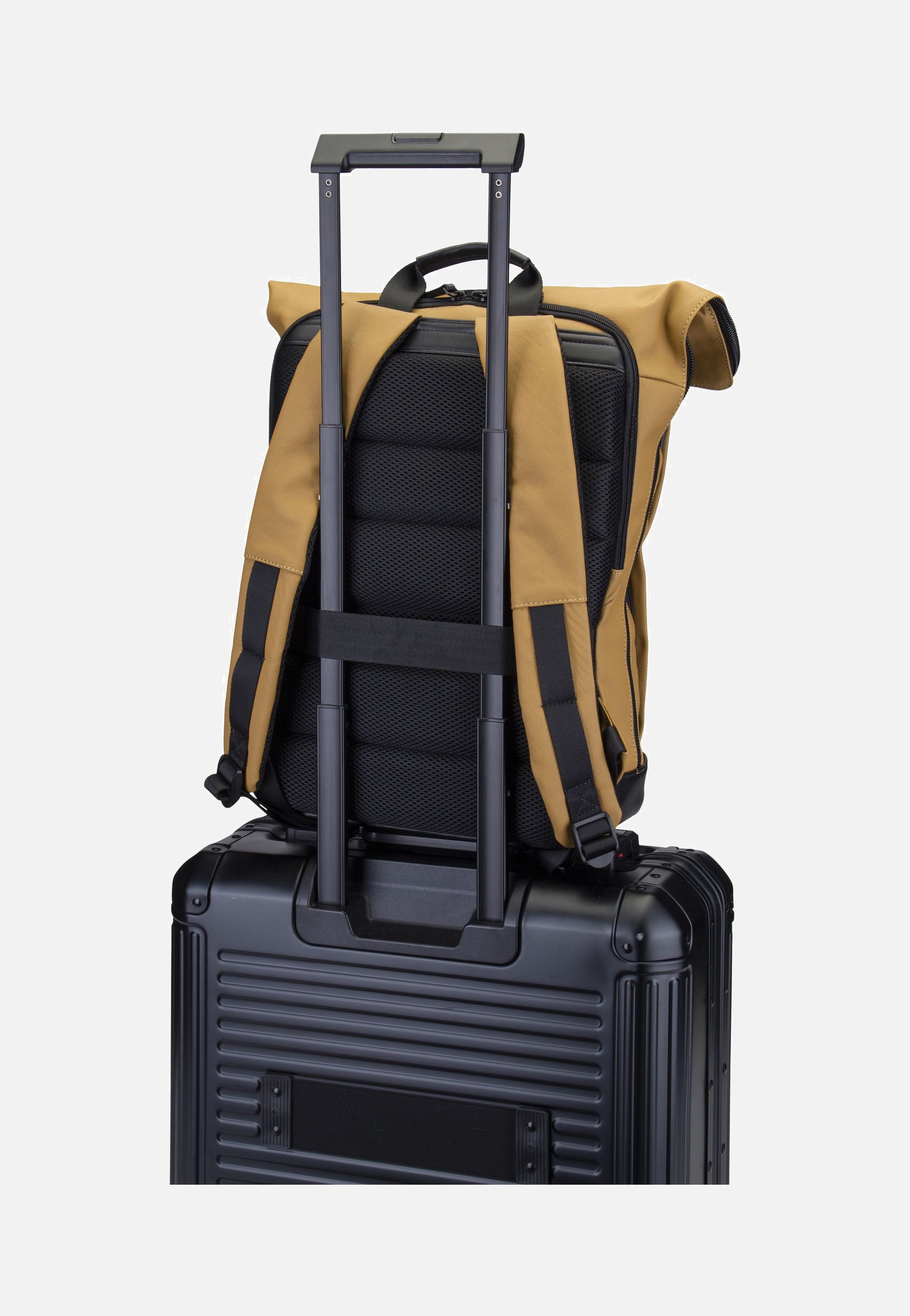 Jost - Borgholm Courier 5306 Mustard - Rolltop Backpack | Men-Image