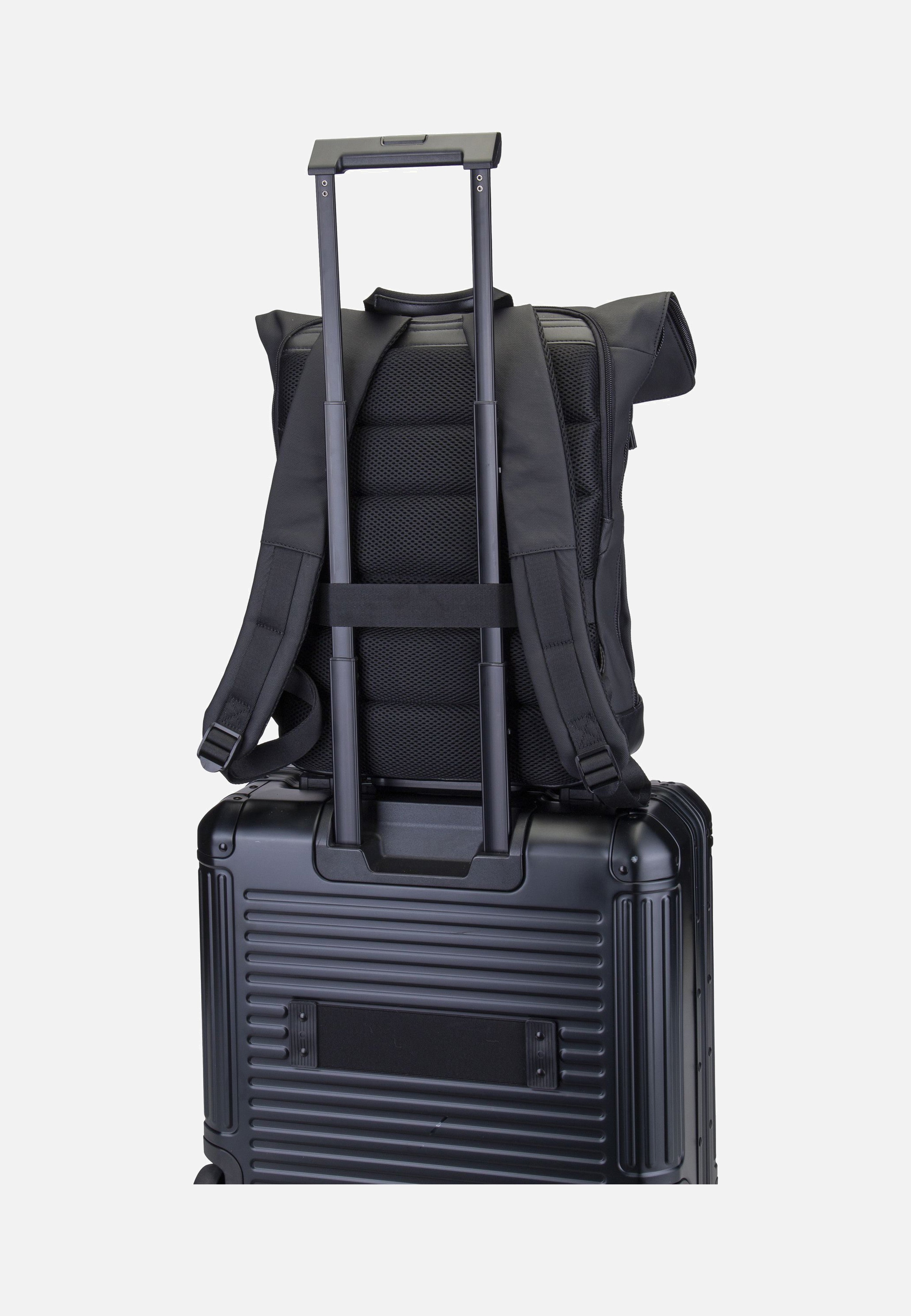 Jost - Borgholm Courier 5306 Schwarz - Rolltop Backpack | Men-Image