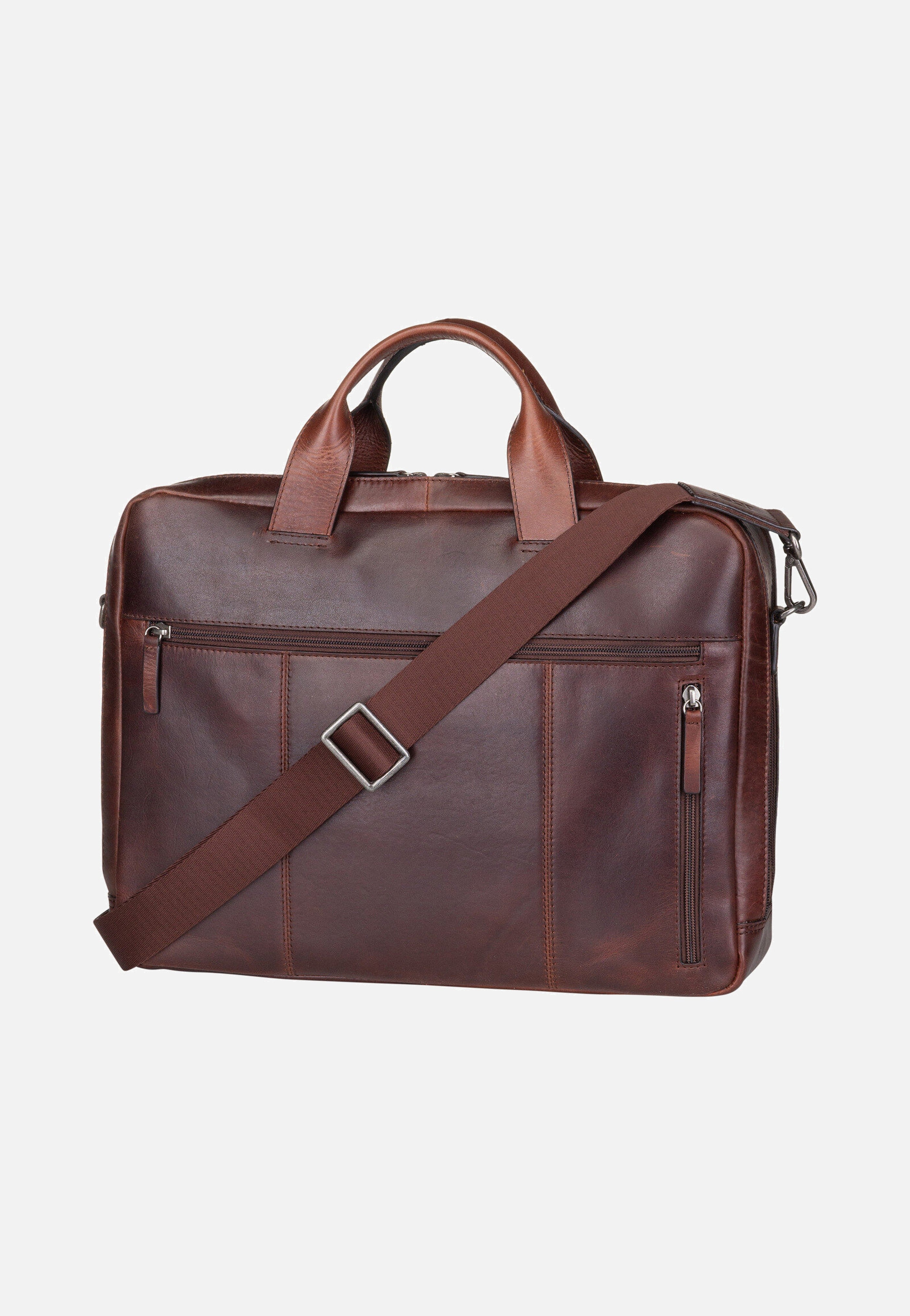 Jost Lund Business M 6744 Braun Briefcase