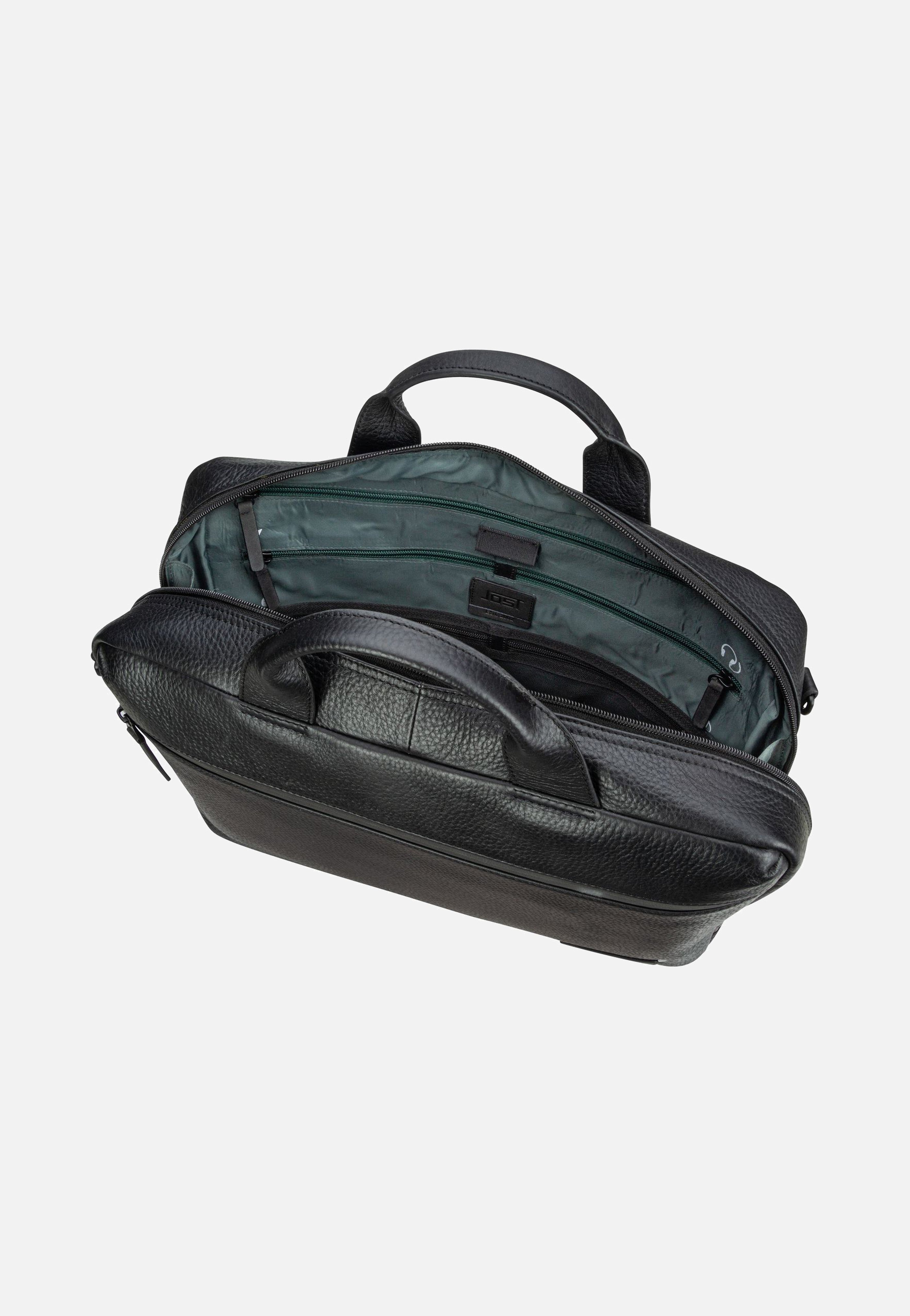 Jost - Stockholm Business Bag M 1 Comp Black - Briefcase | Men-Image