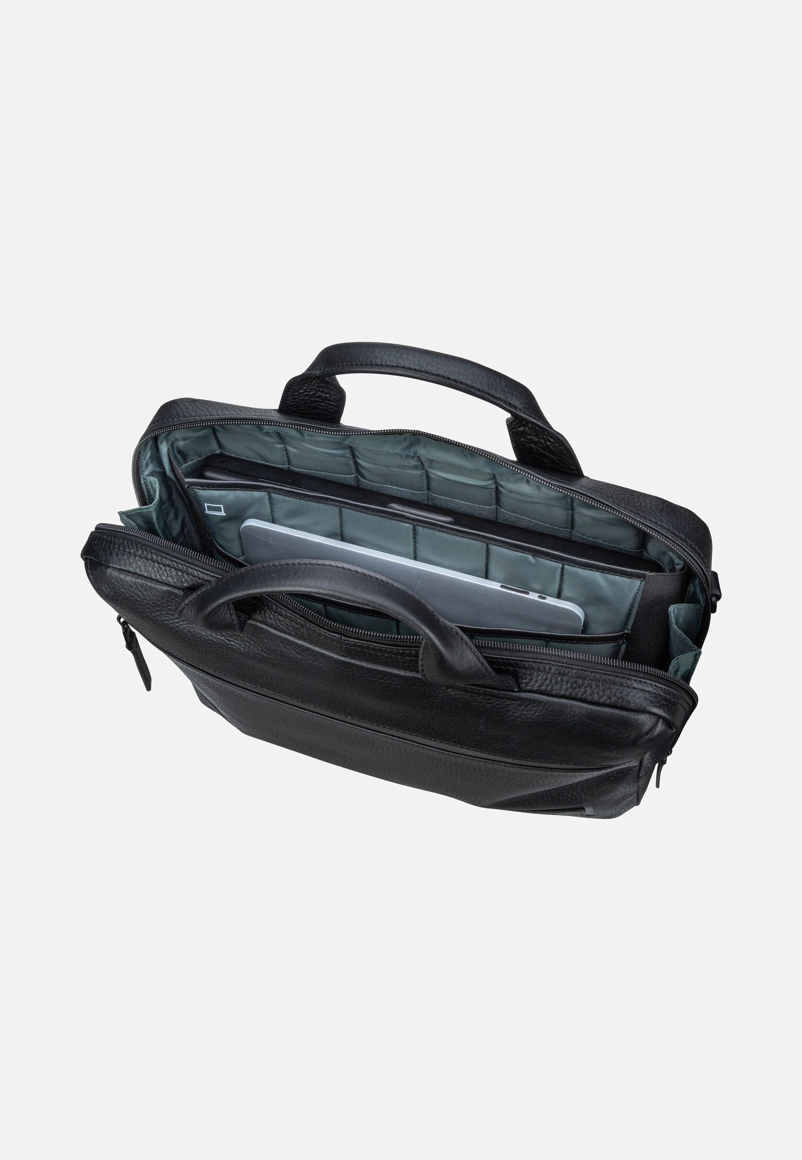 Jost - Stockholm Business Bag S 1 Comp Black - Briefcase | Men-Image