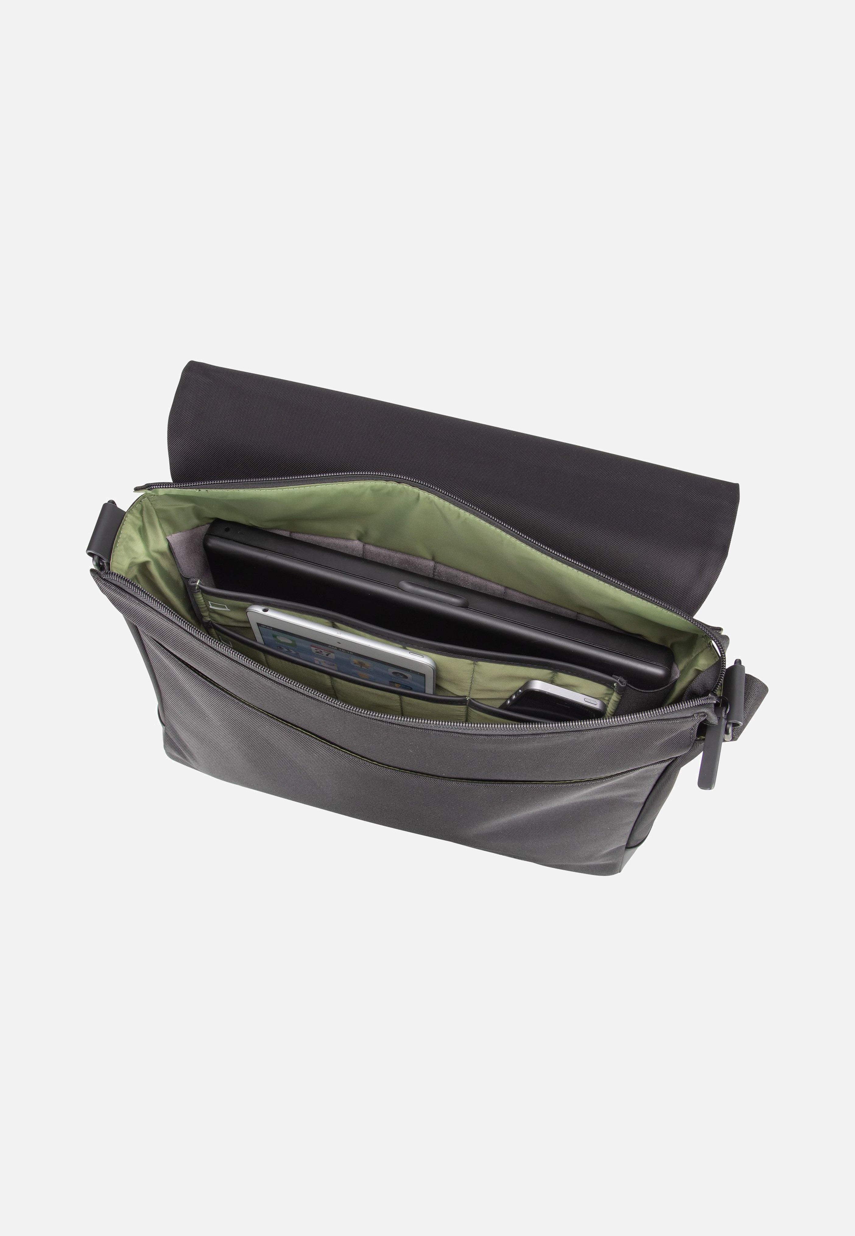 Jost - Tallinn Flap L Black - Messenger Bag | Men-Image