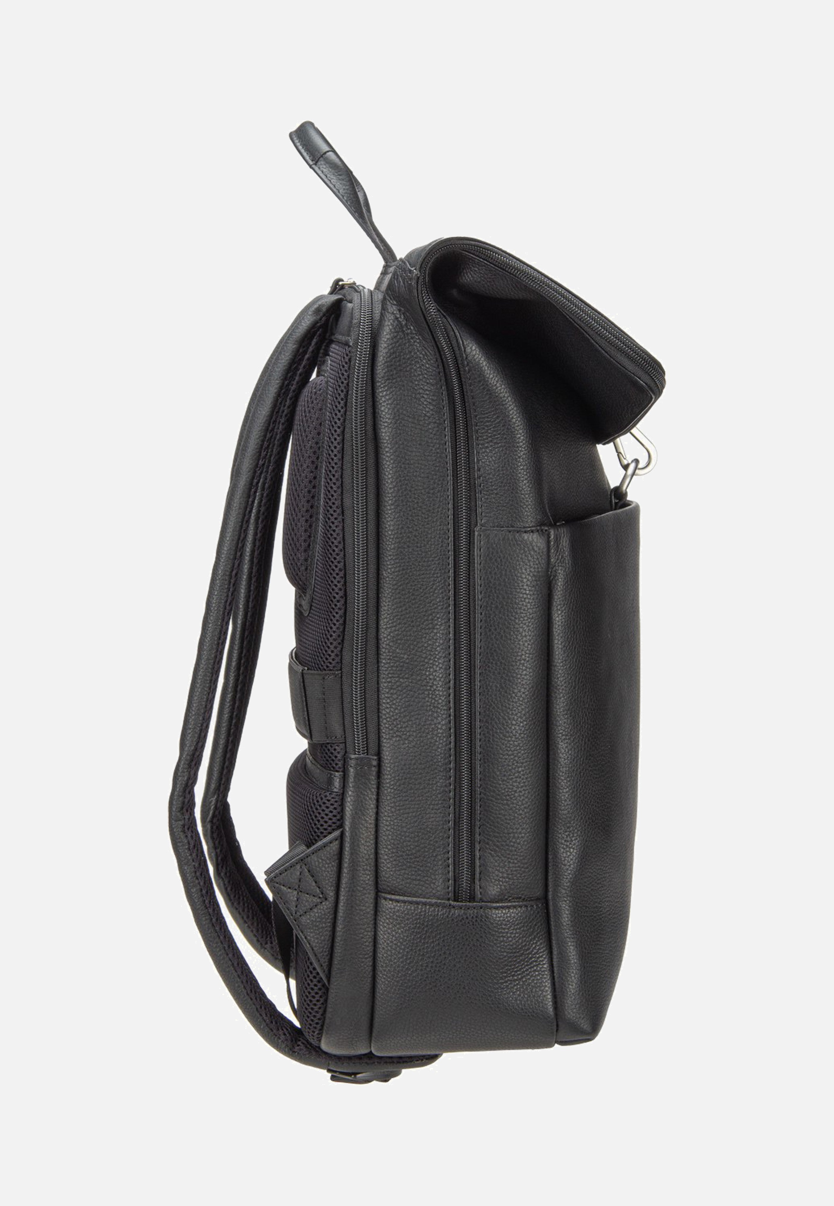 Jost - Frankfurt Backpack Courier Black - Rolltop Backpack | Men-Image