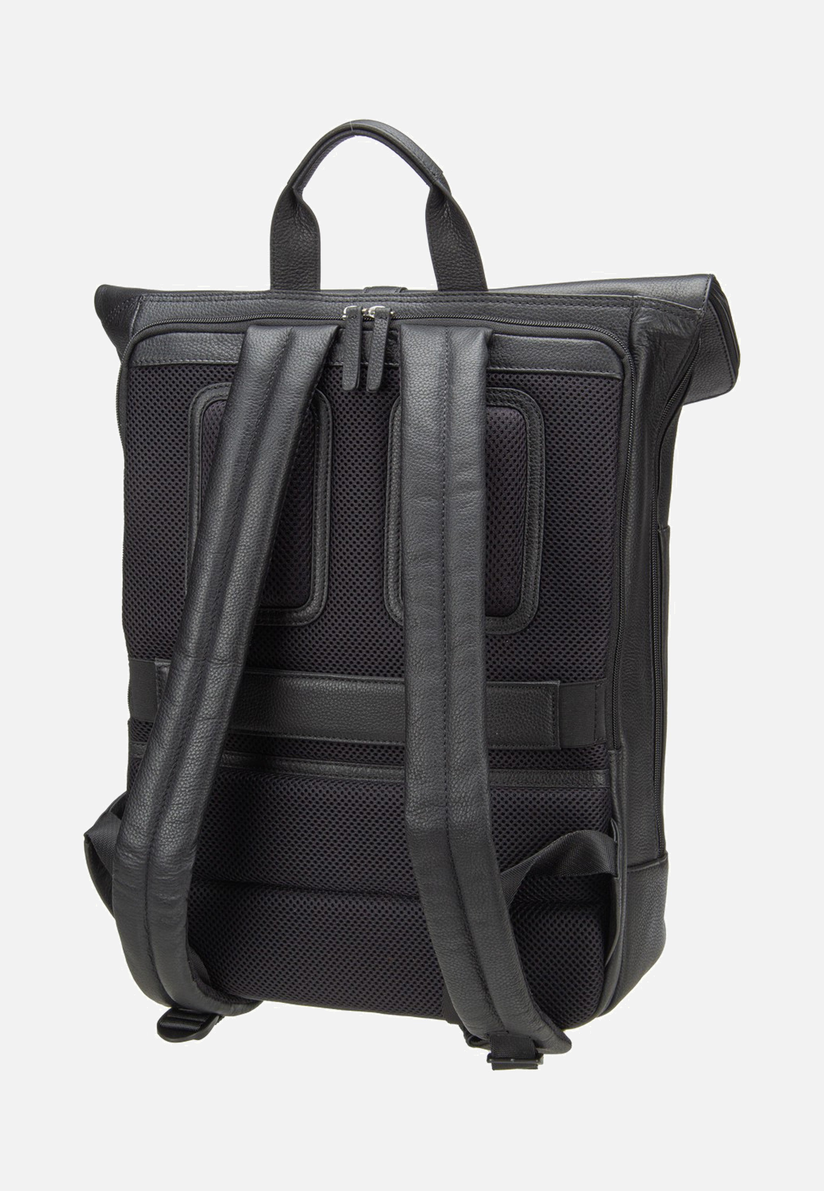 Jost Frankfurt Backpack Courier Black Rolltop Backpack