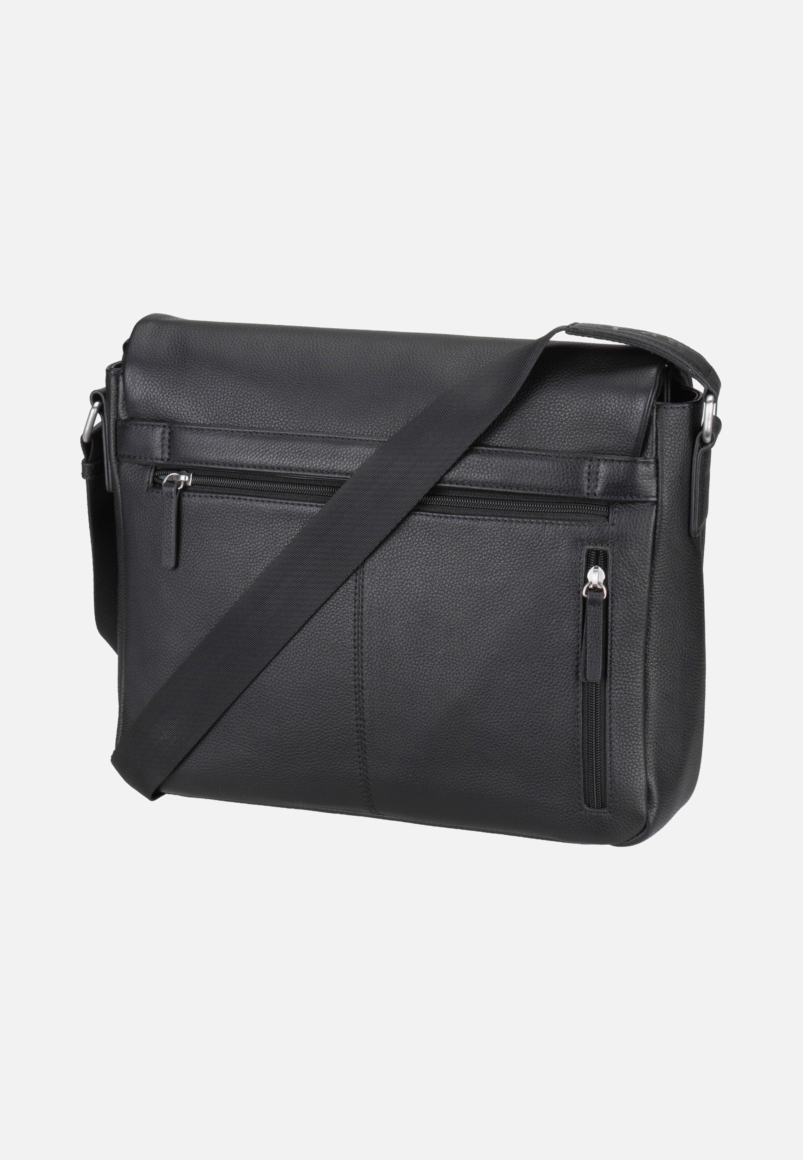Jost Frankfurt Shoulder Bag M Black Messenger Bag
