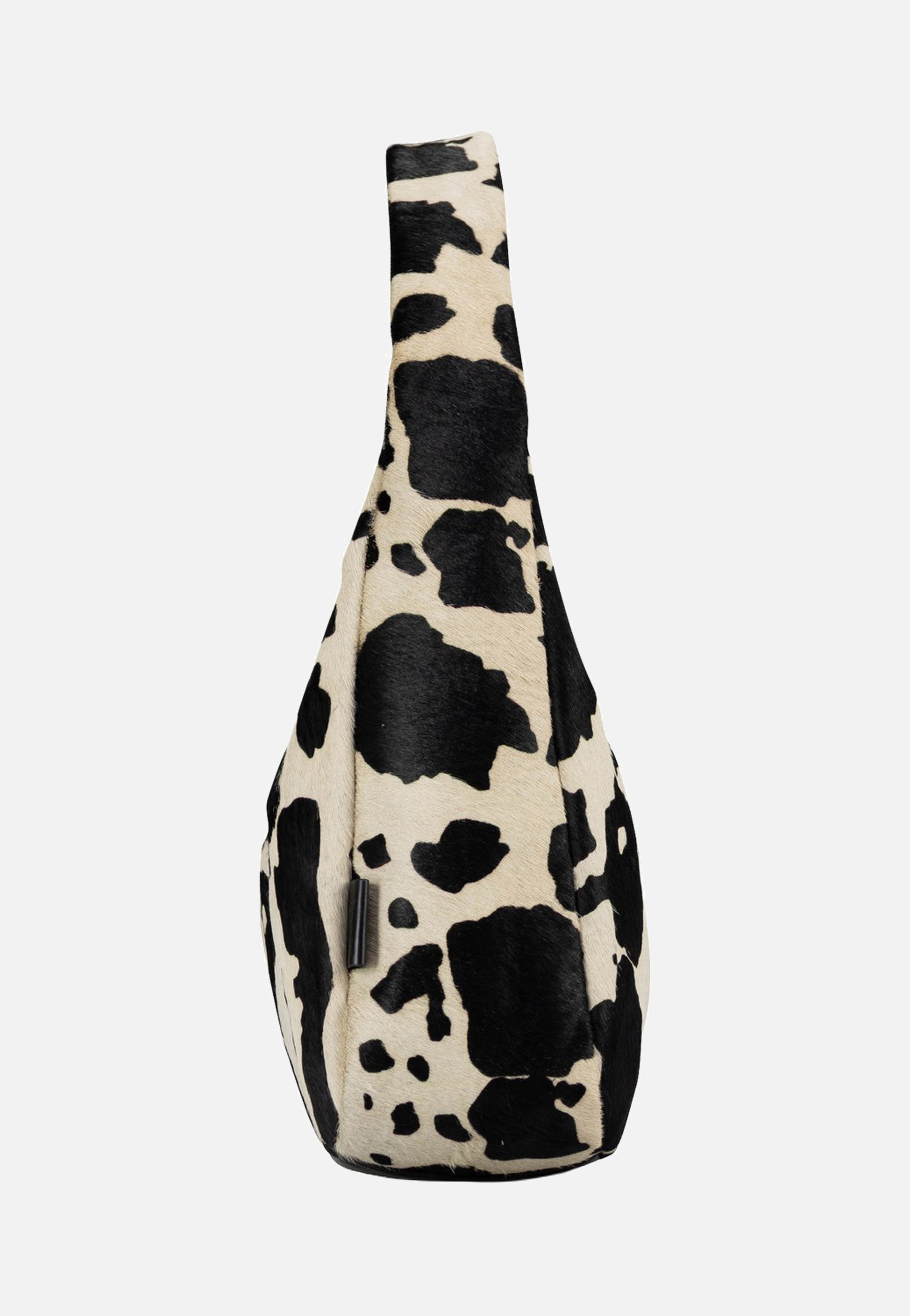 Jost Furry Cow Hobo Bag L 3123 Black Hobo Bag