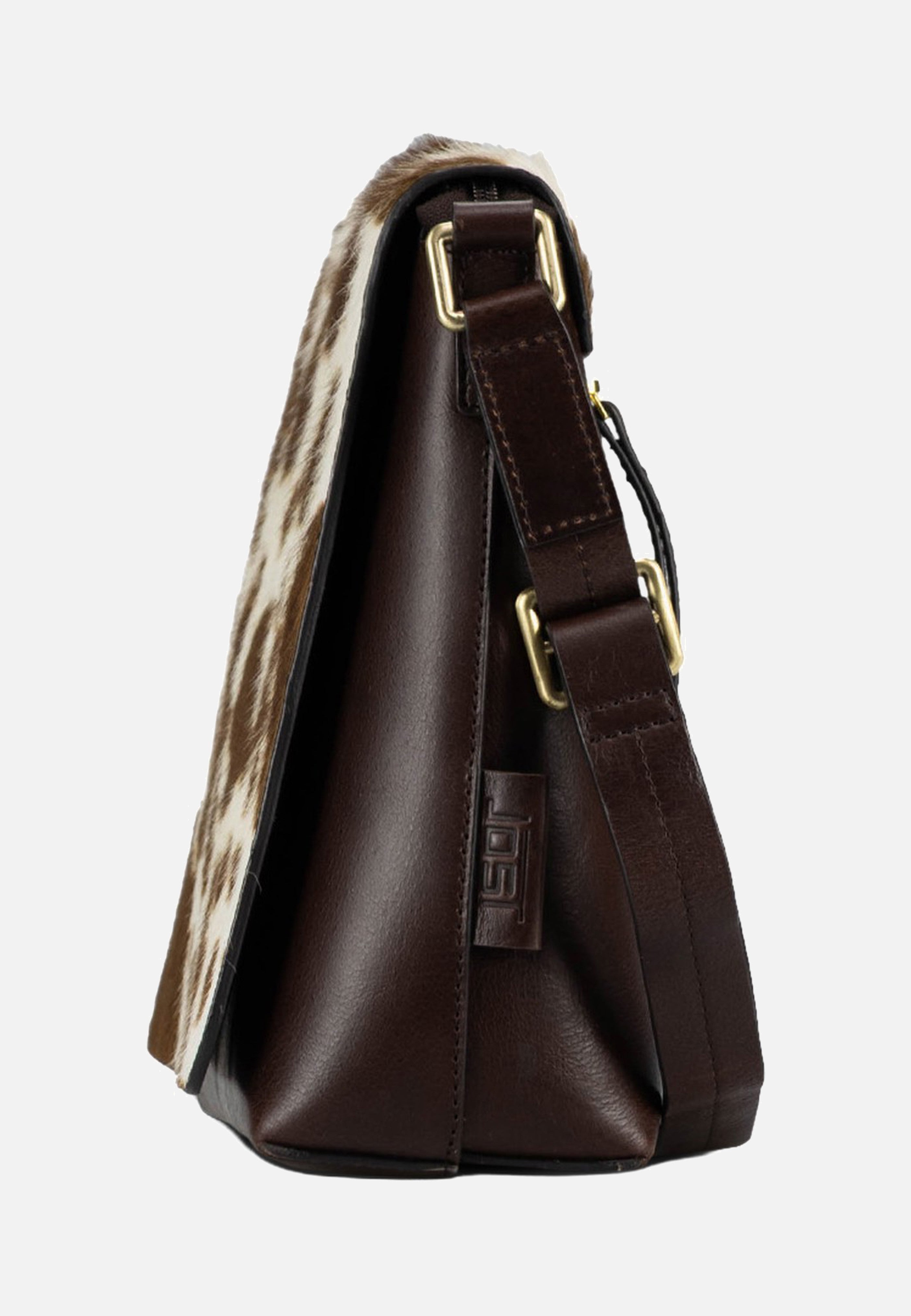 Jost Furry Cow Shoulder Bag M 3125 Brown Crossbody Bag