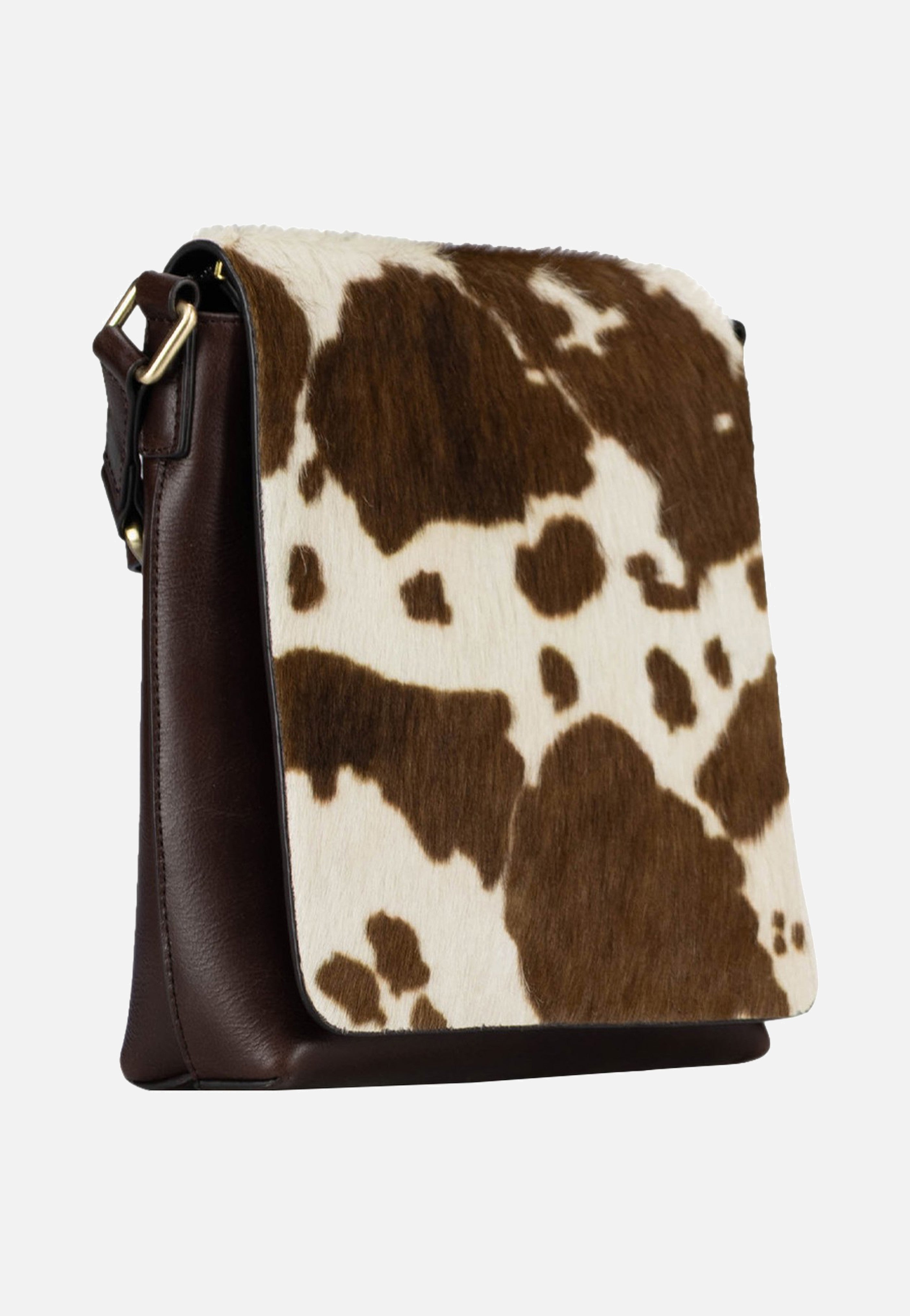 Jost Furry Cow Shoulder Bag S 3124 Brown Shoulder Bag