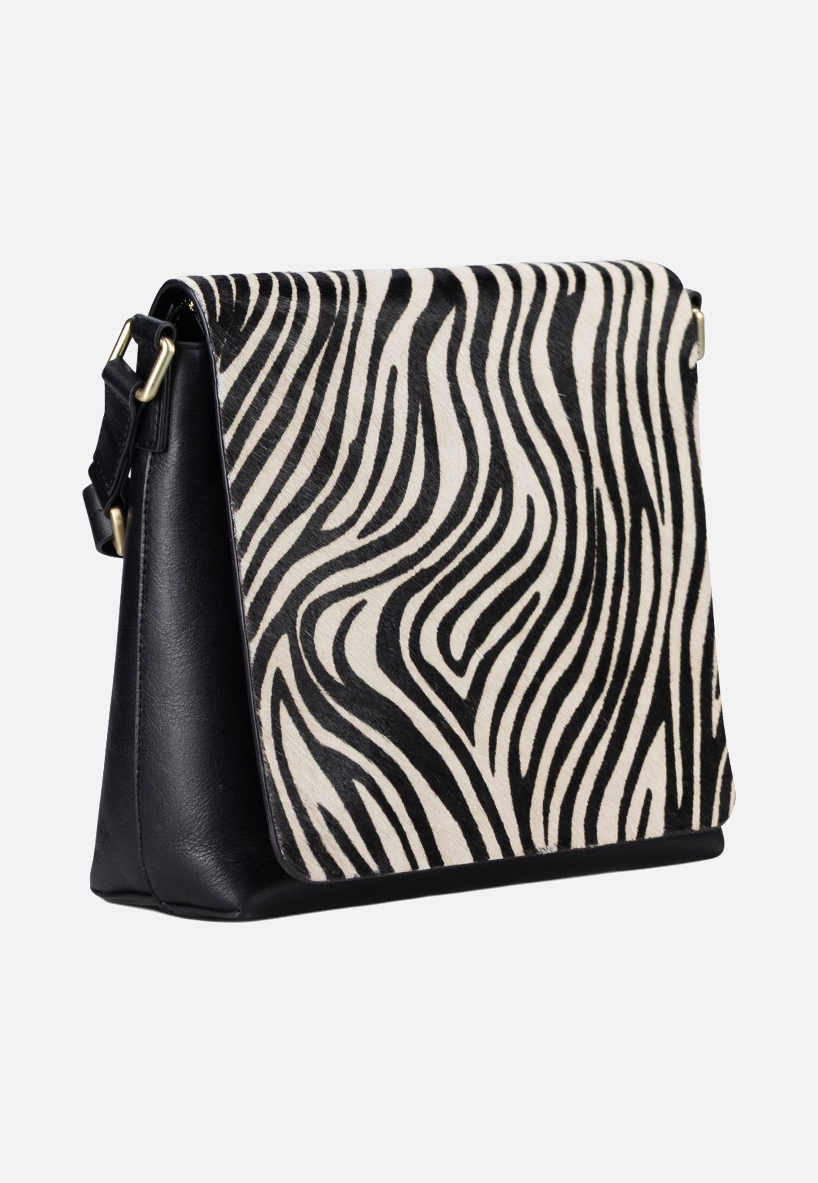 Jost Furry Zebra Shoulder Bag M 3115 Zebra Crossbody Bag