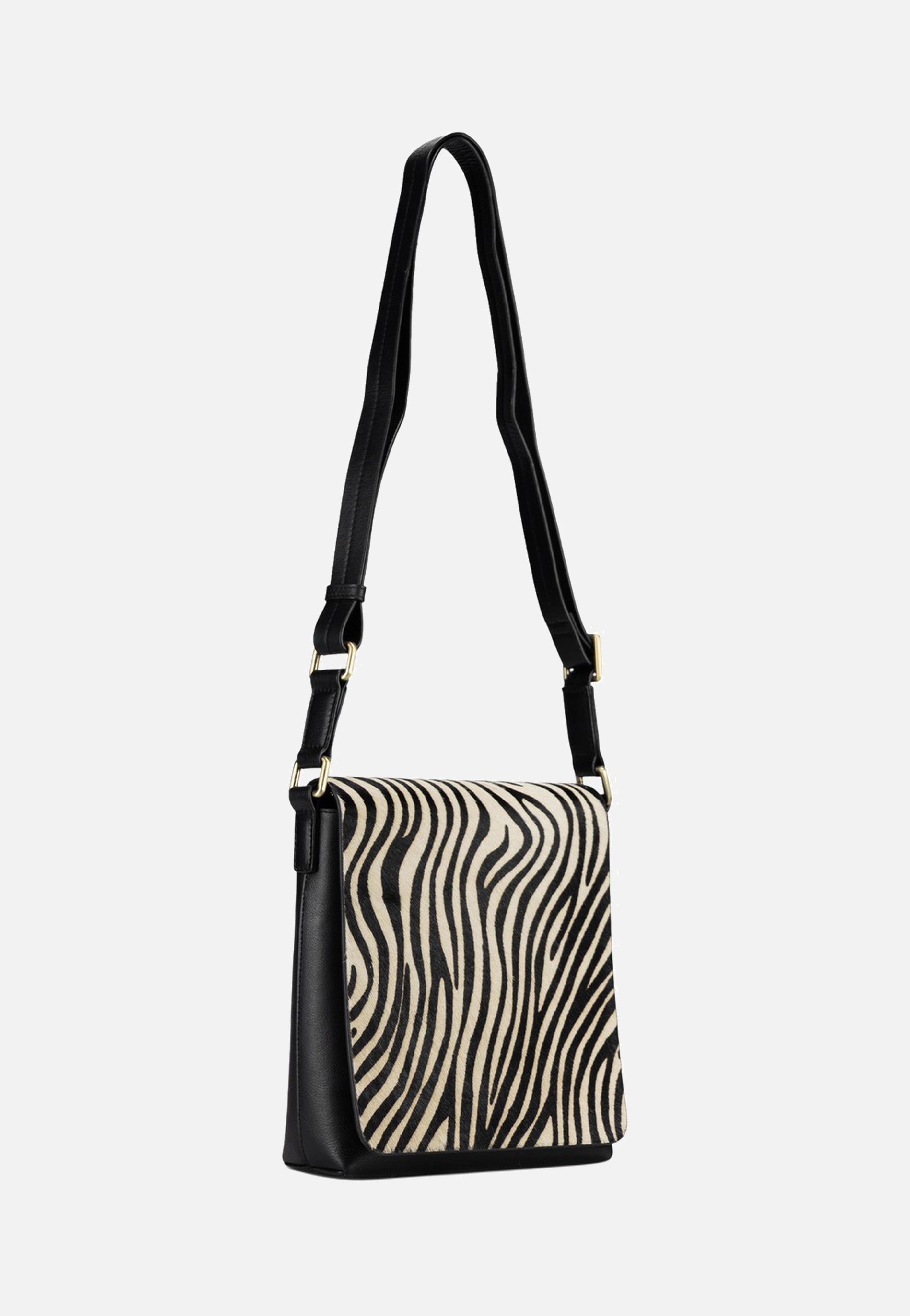 Jost Furry Zebra Shoulder Bag S 3114 Zebra Shoulder Bag