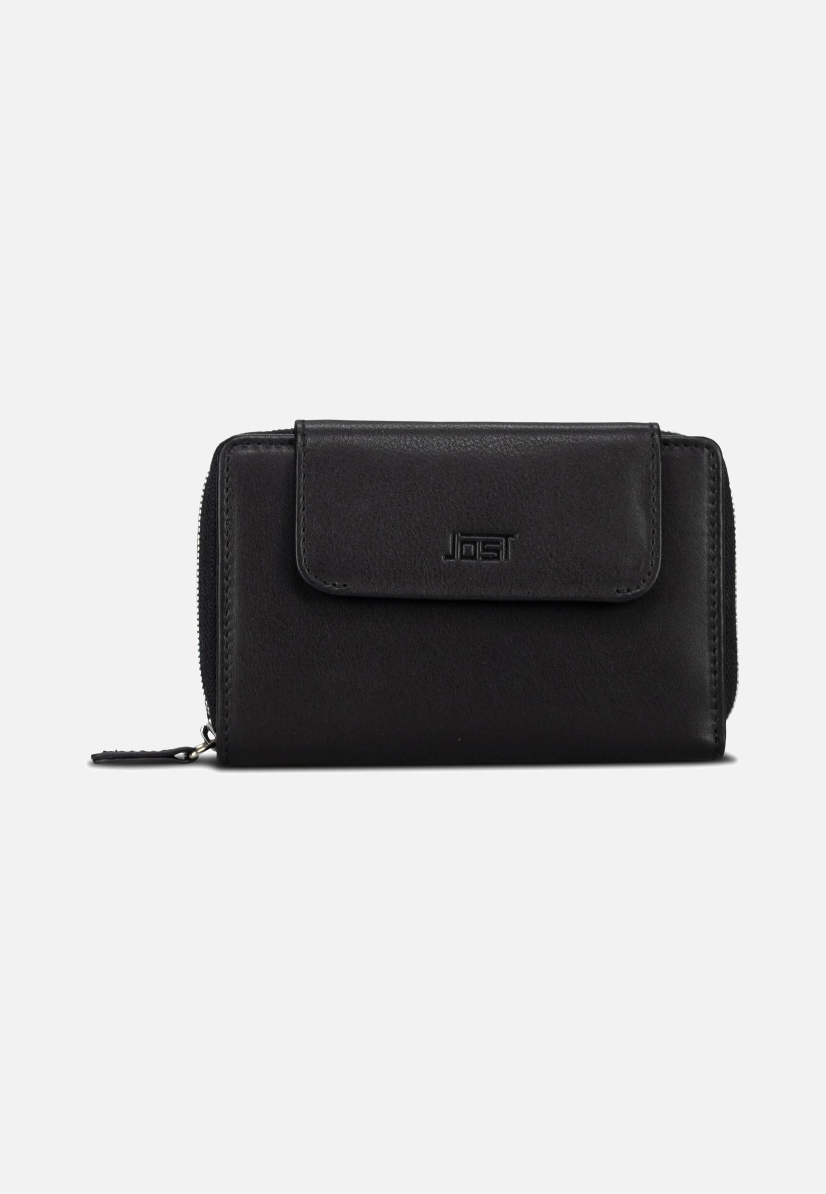 Jost Odense Zip 6331 Medium Black Wallet