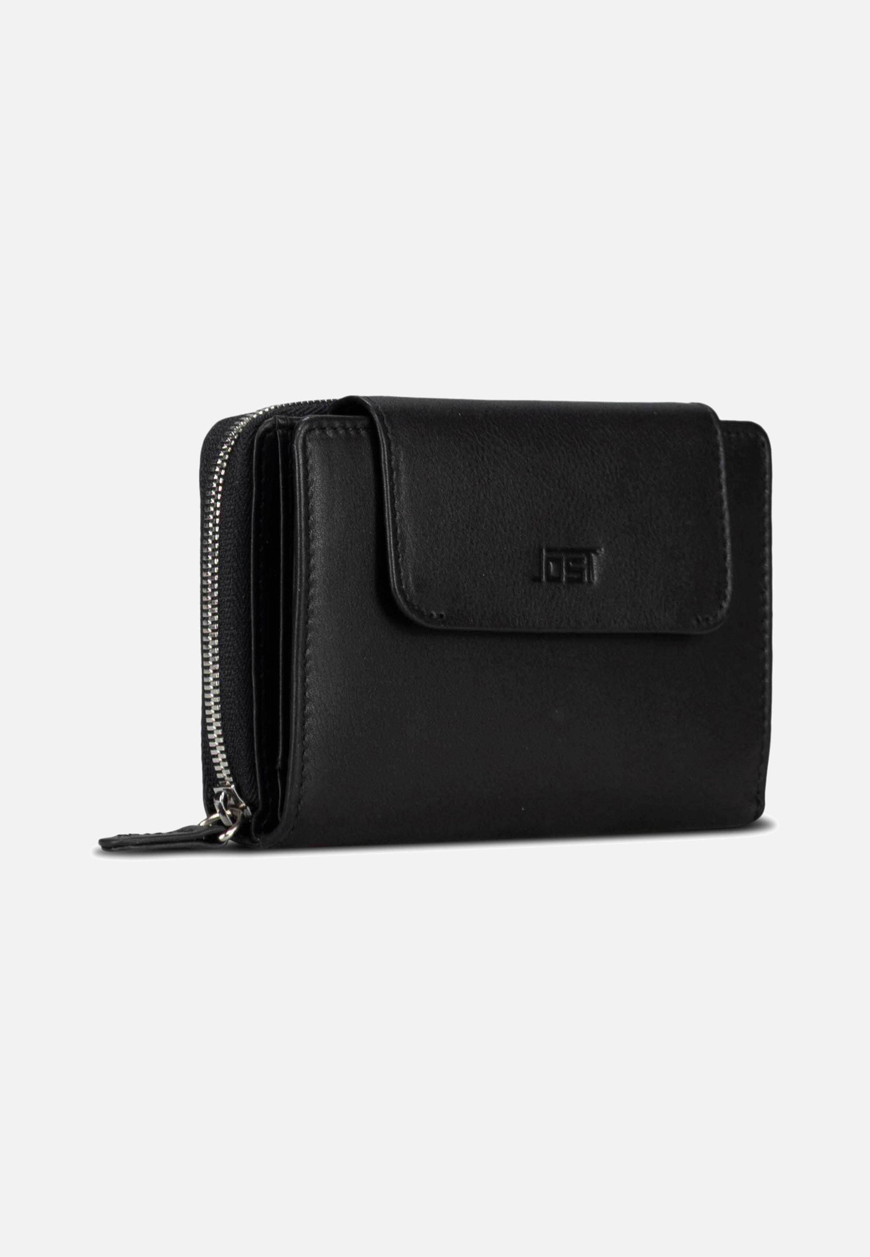 Jost Odense Zip 6331 Medium Black Wallet