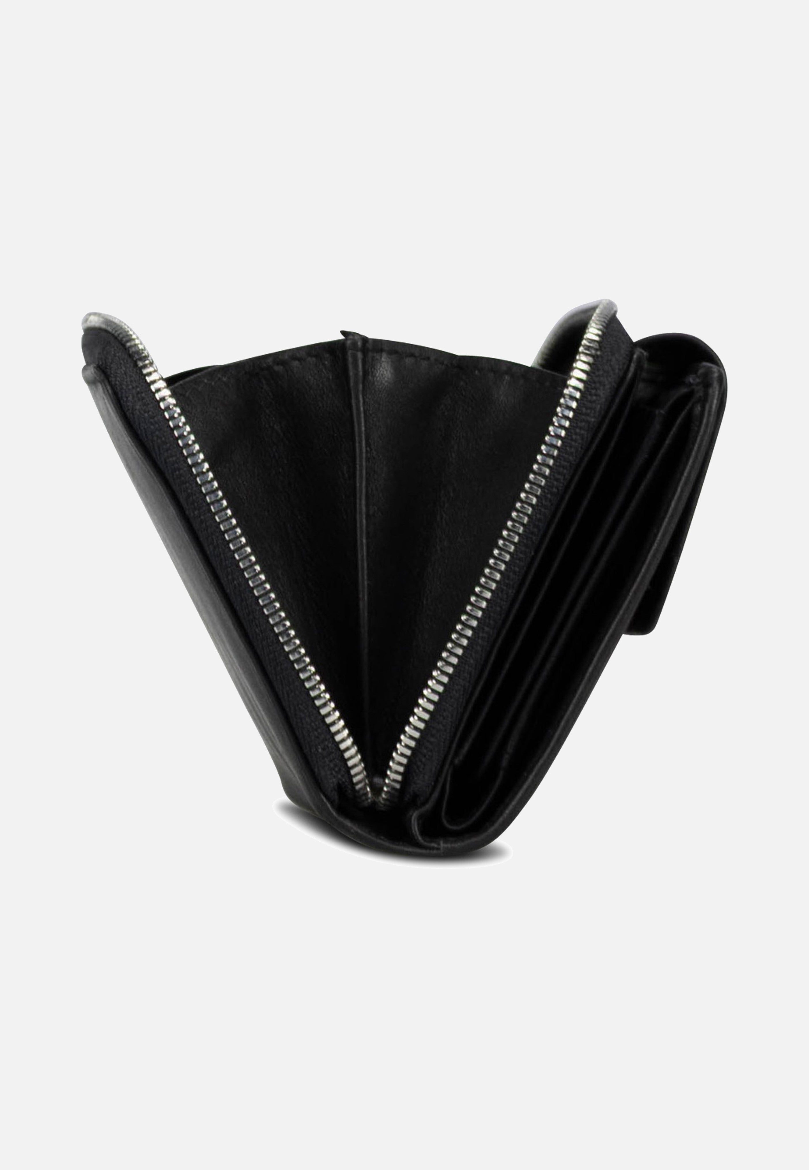Jost Odense Zip 6331 Medium Black Wallet