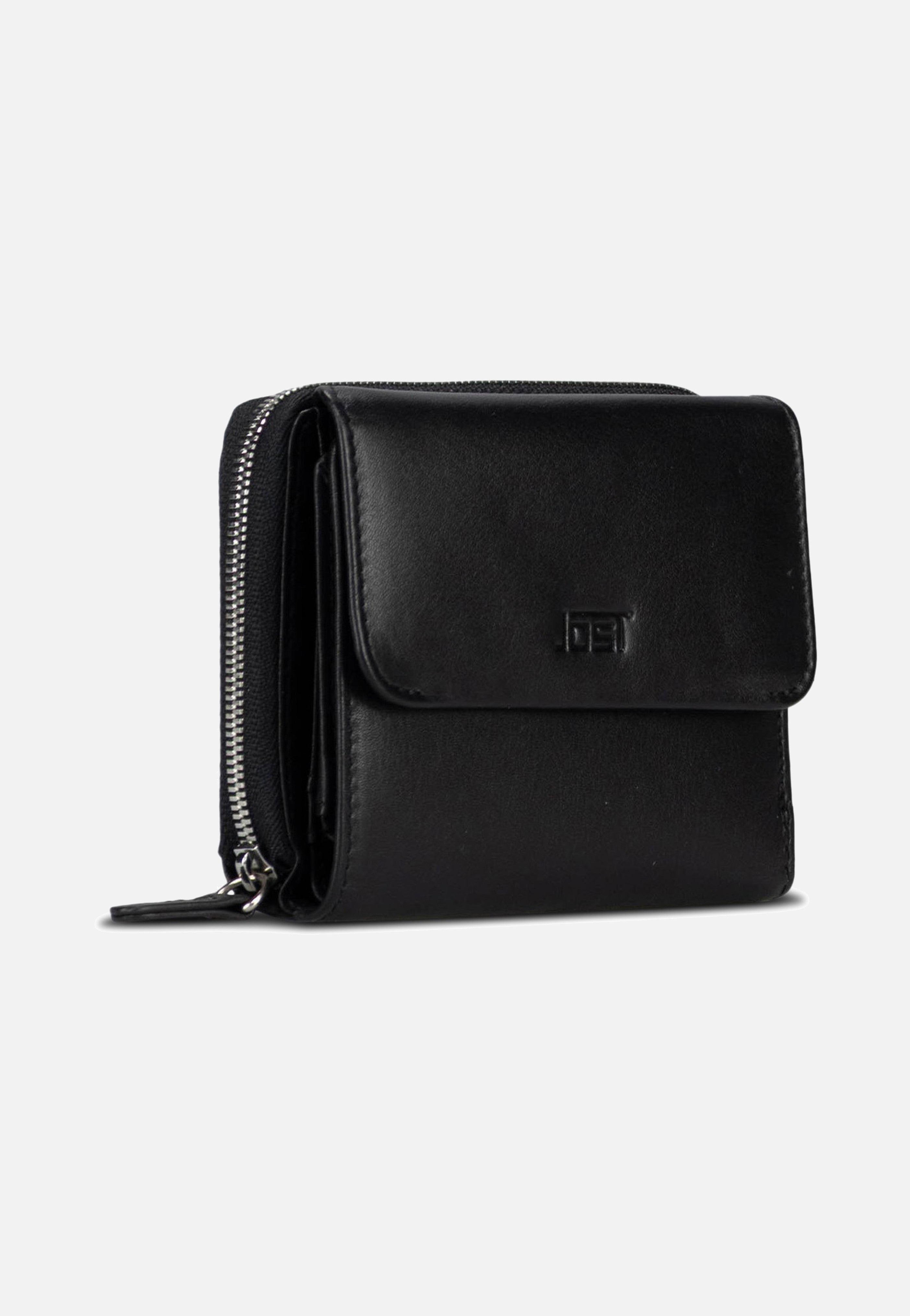 Jost Odense Zip 6332 Medium Black Wallet