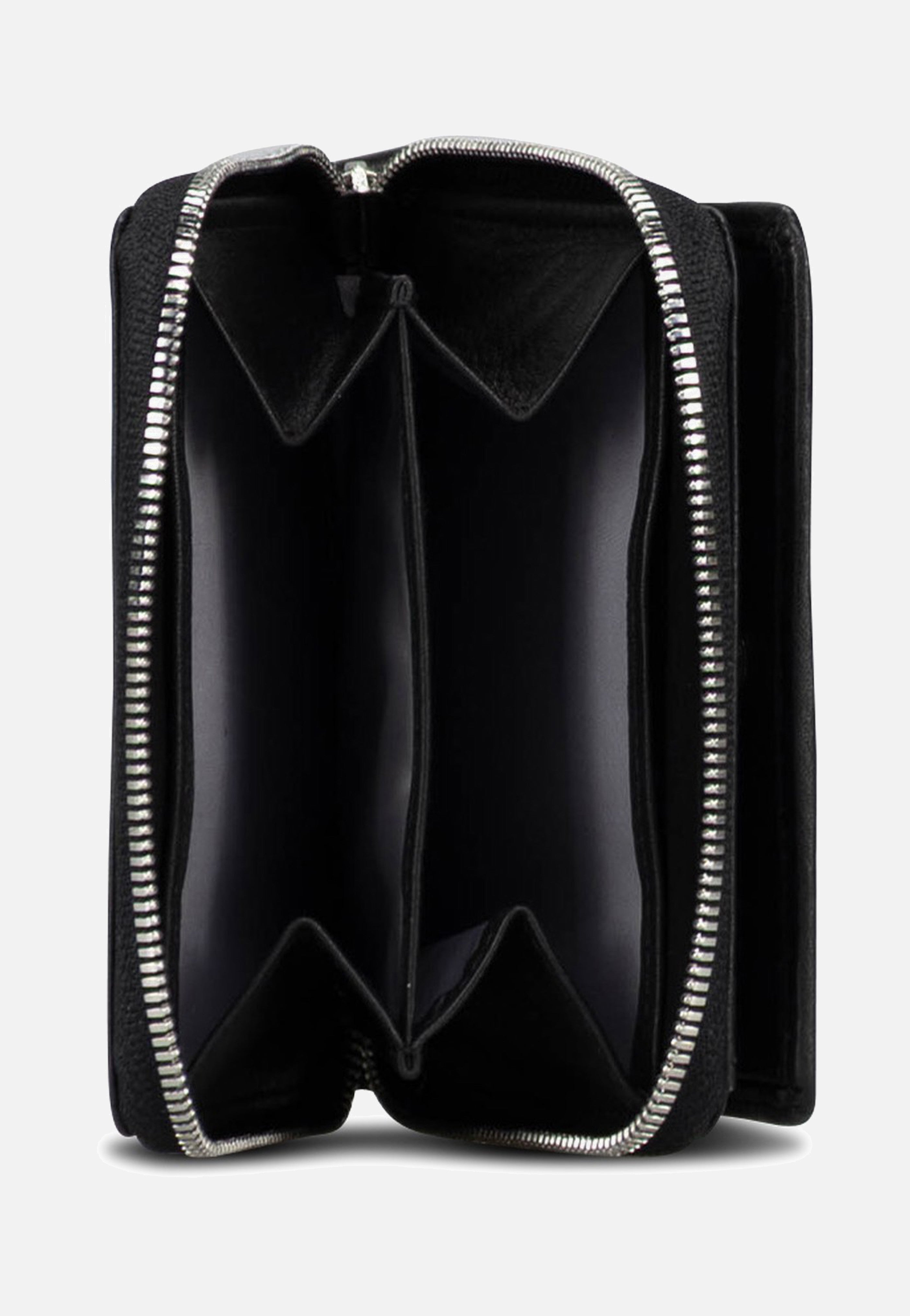 Jost Odense Zip 6334 Small Black Wallet