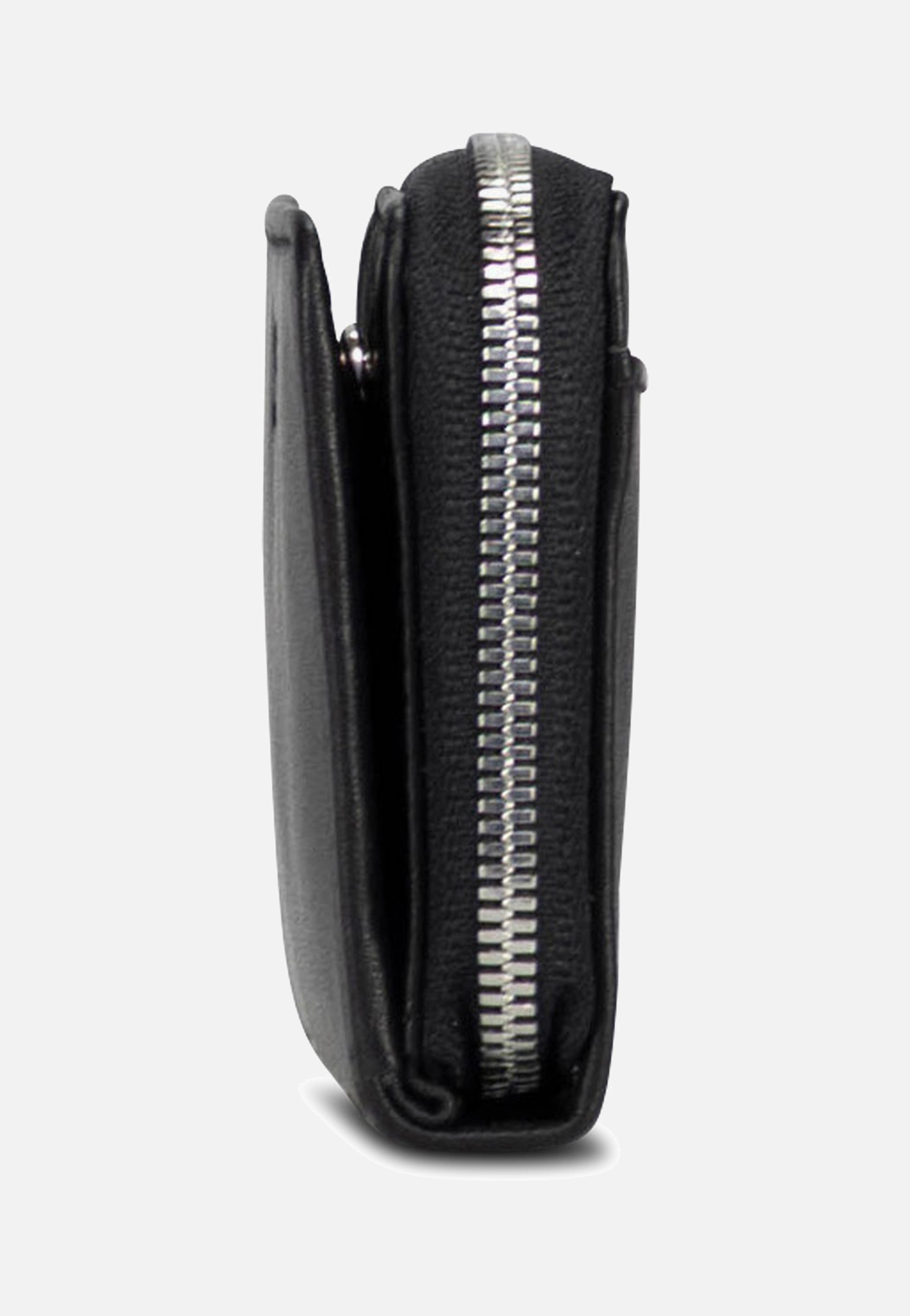 Jost Odense Zip 6335 Mini Black Wallet