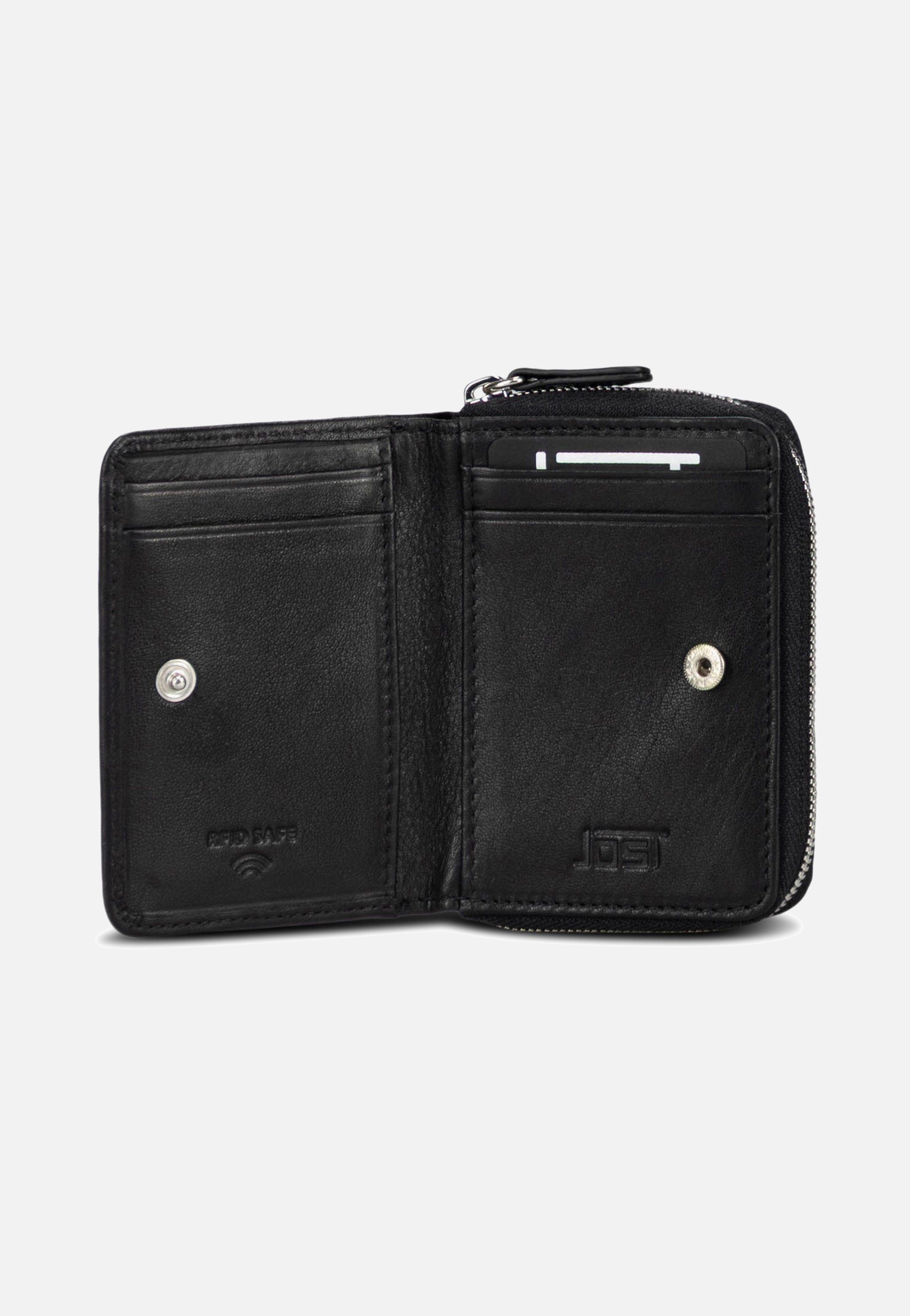 Jost Odense Zip 6335 Mini Black Wallet