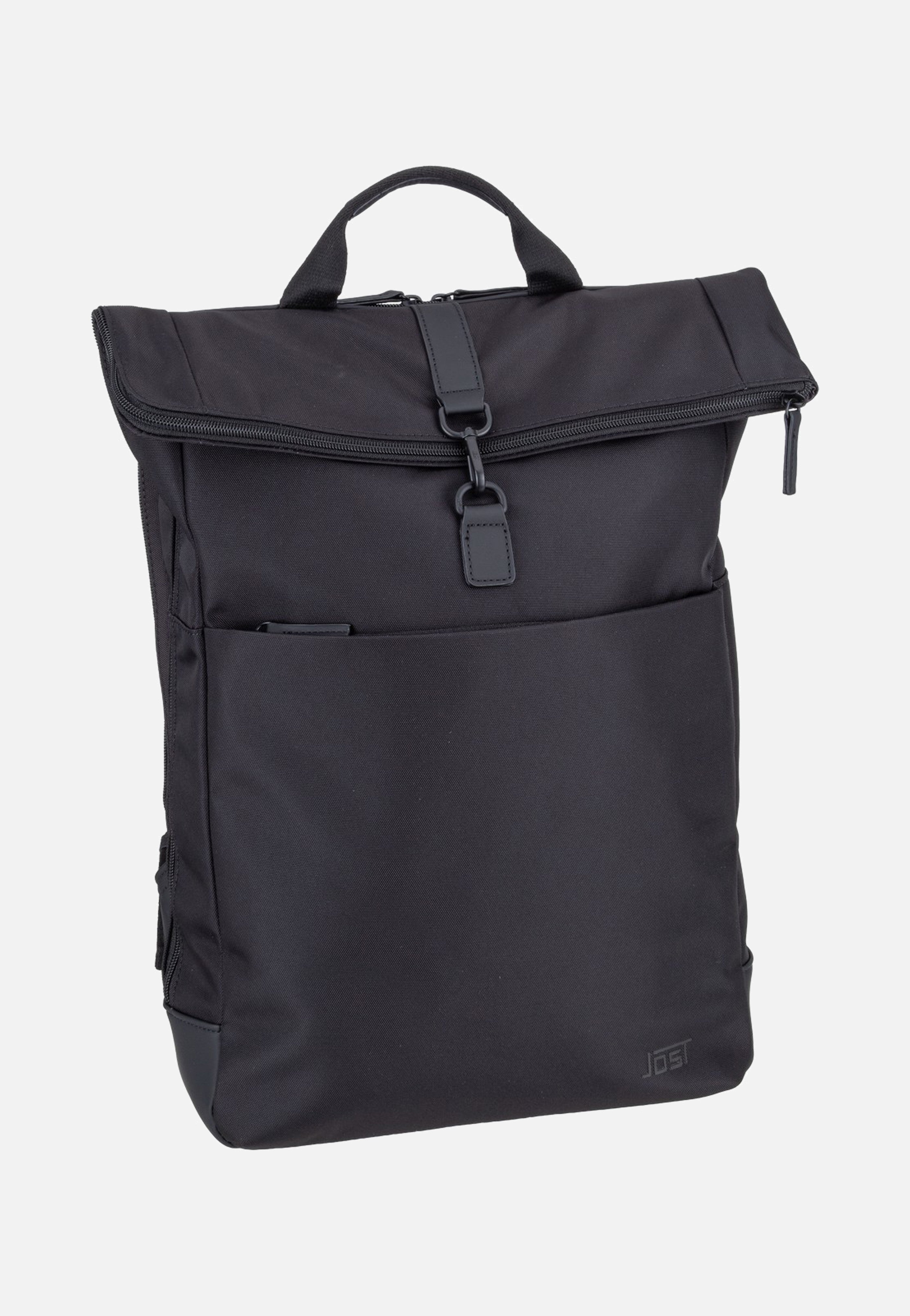 Jost Tallinn 3575 Black Rolltop Backpack
