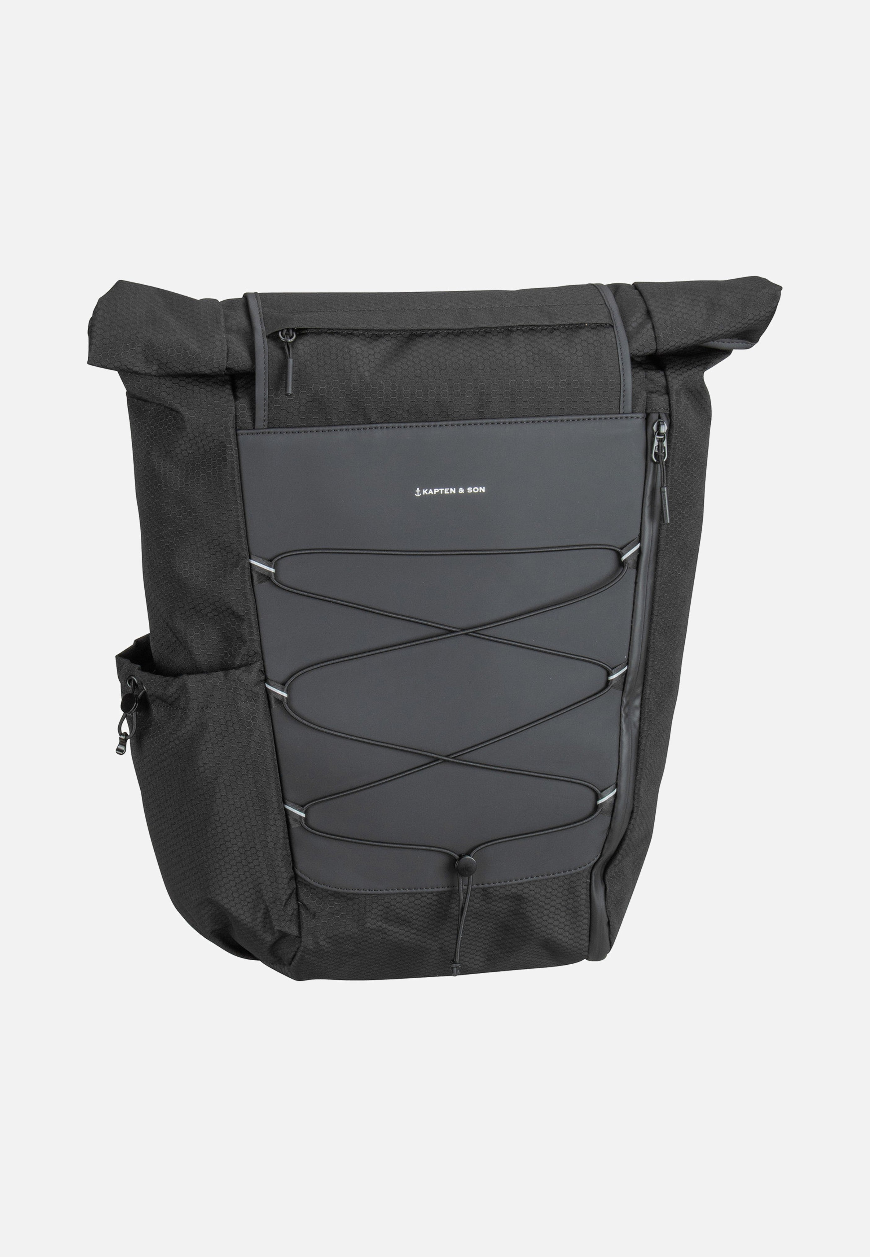 Kapten & Son Banff All Black Rolltop Backpack