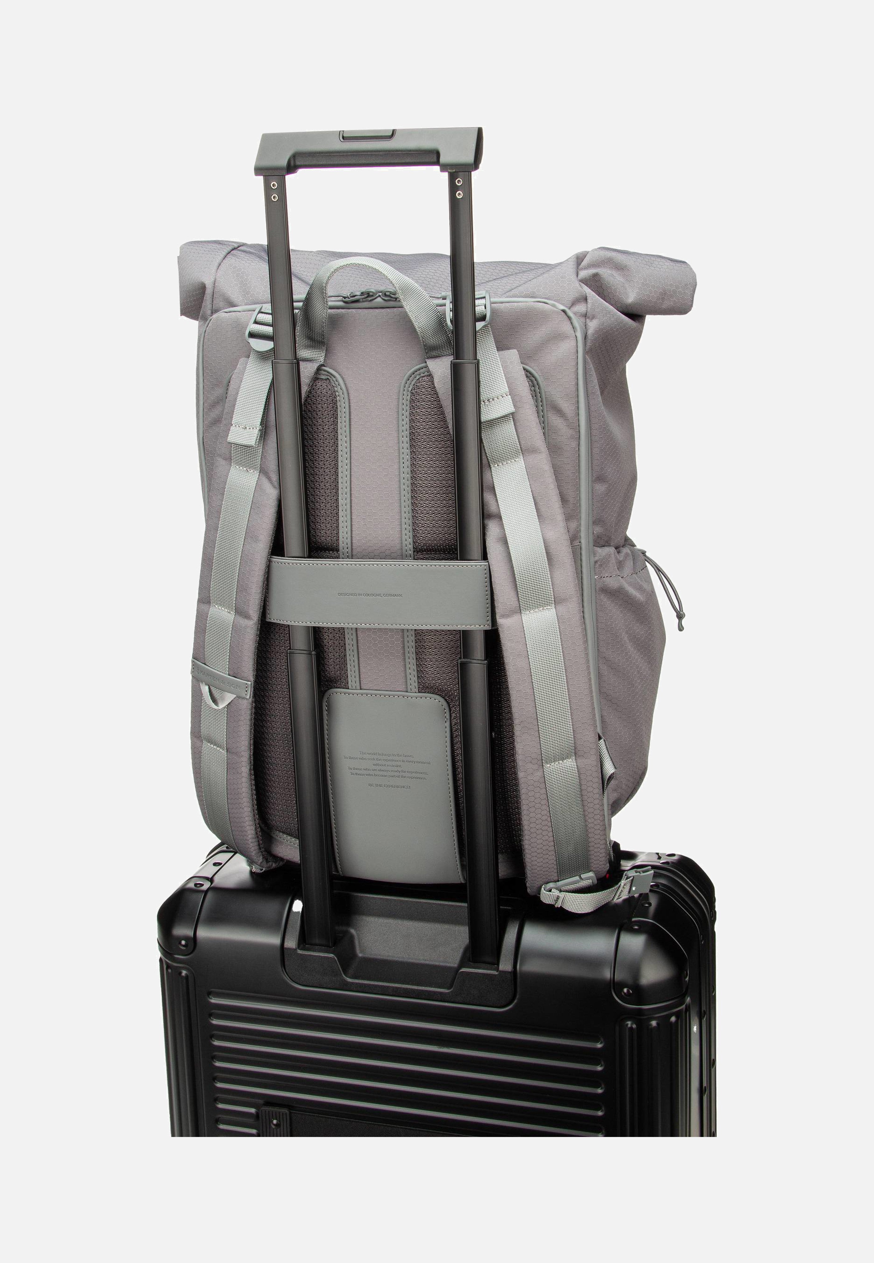 Kapten & Son - Banff Stone Grey - Rolltop Backpack | Neutral-Image