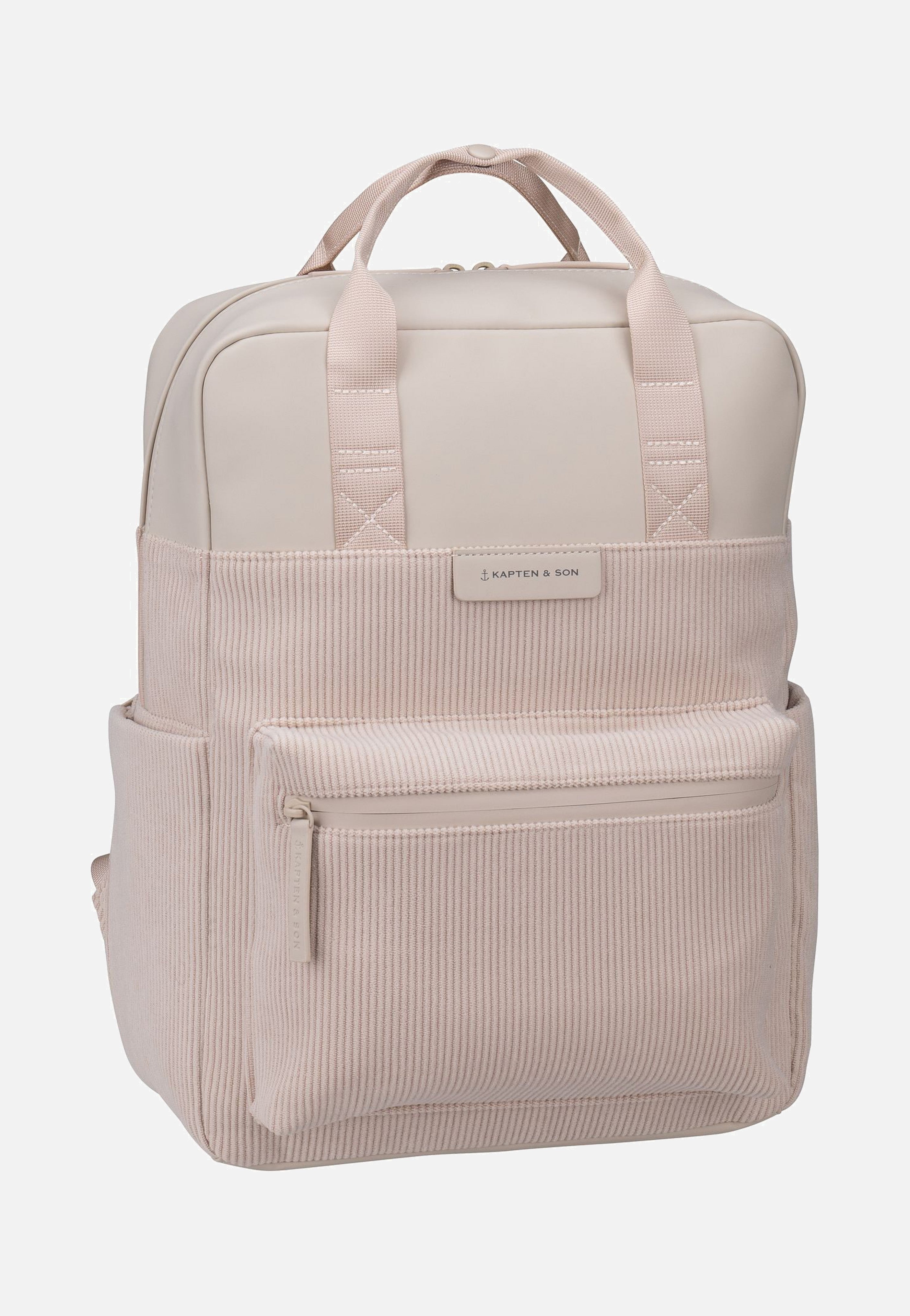 Kapten & Son - Bergen Pro Cord Sandstone - Backpack | Neutral-Image