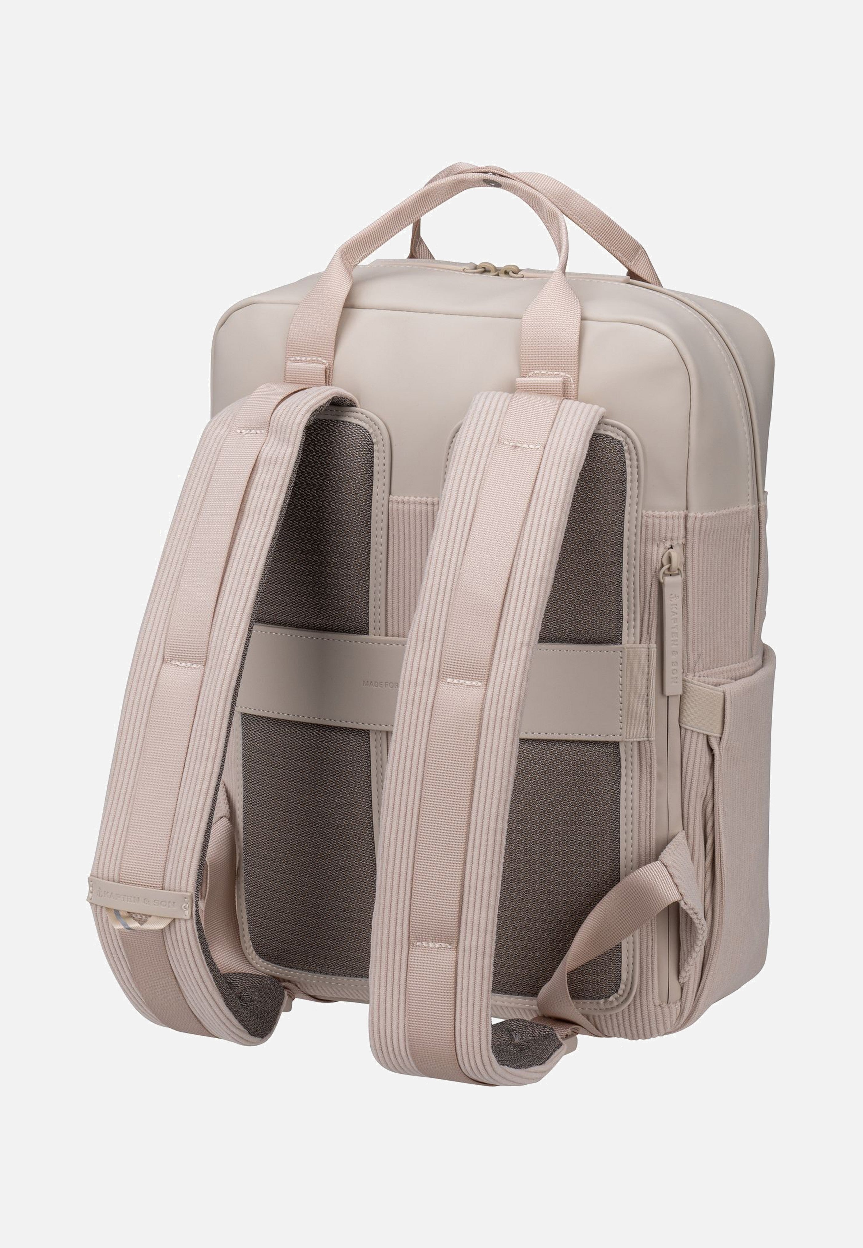 Kapten & Son - Bergen Pro Cord Sandstone - Backpack | Neutral-Image