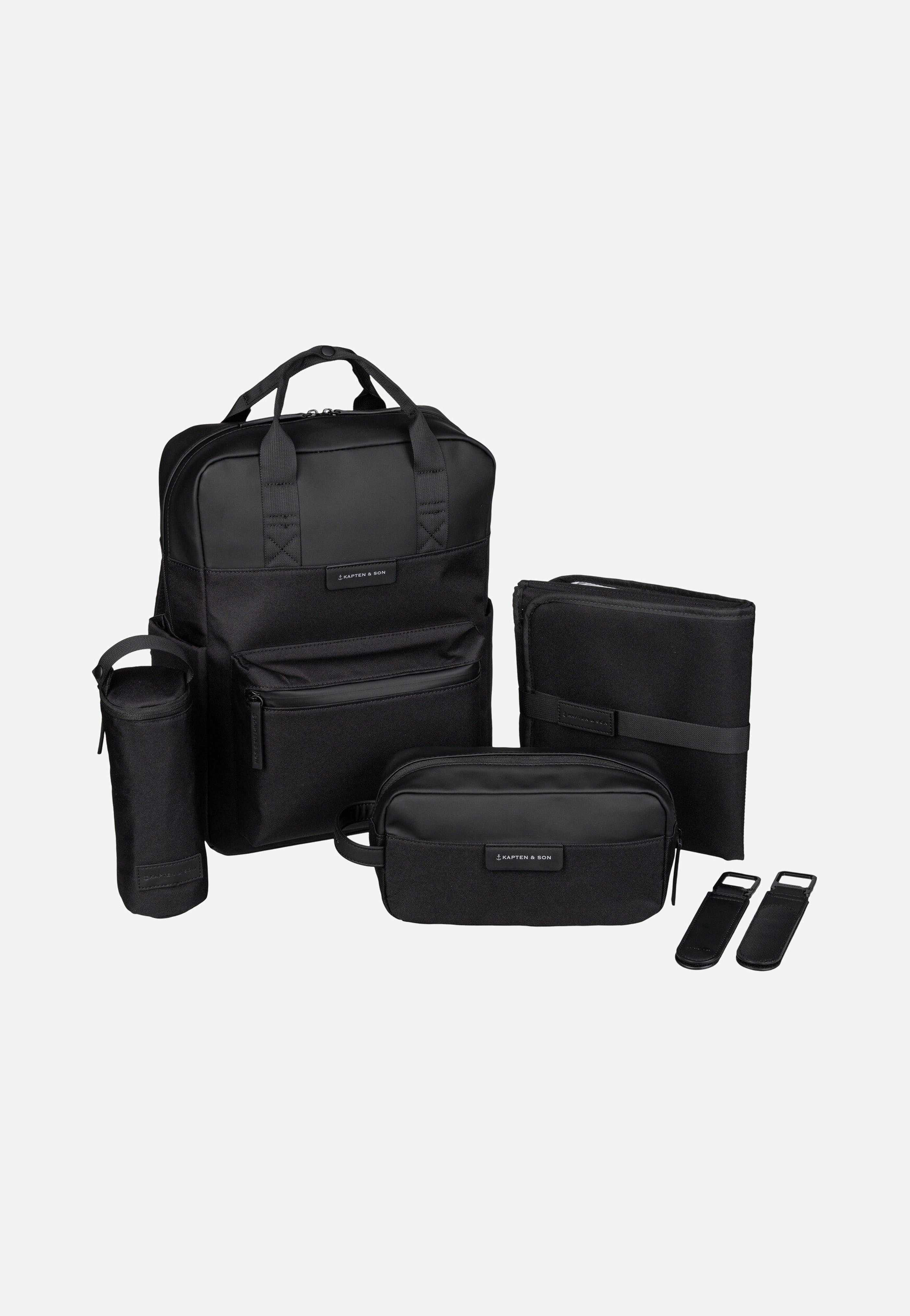 Kapten & Son Bergen Pro Diaper BP All Black Backpack