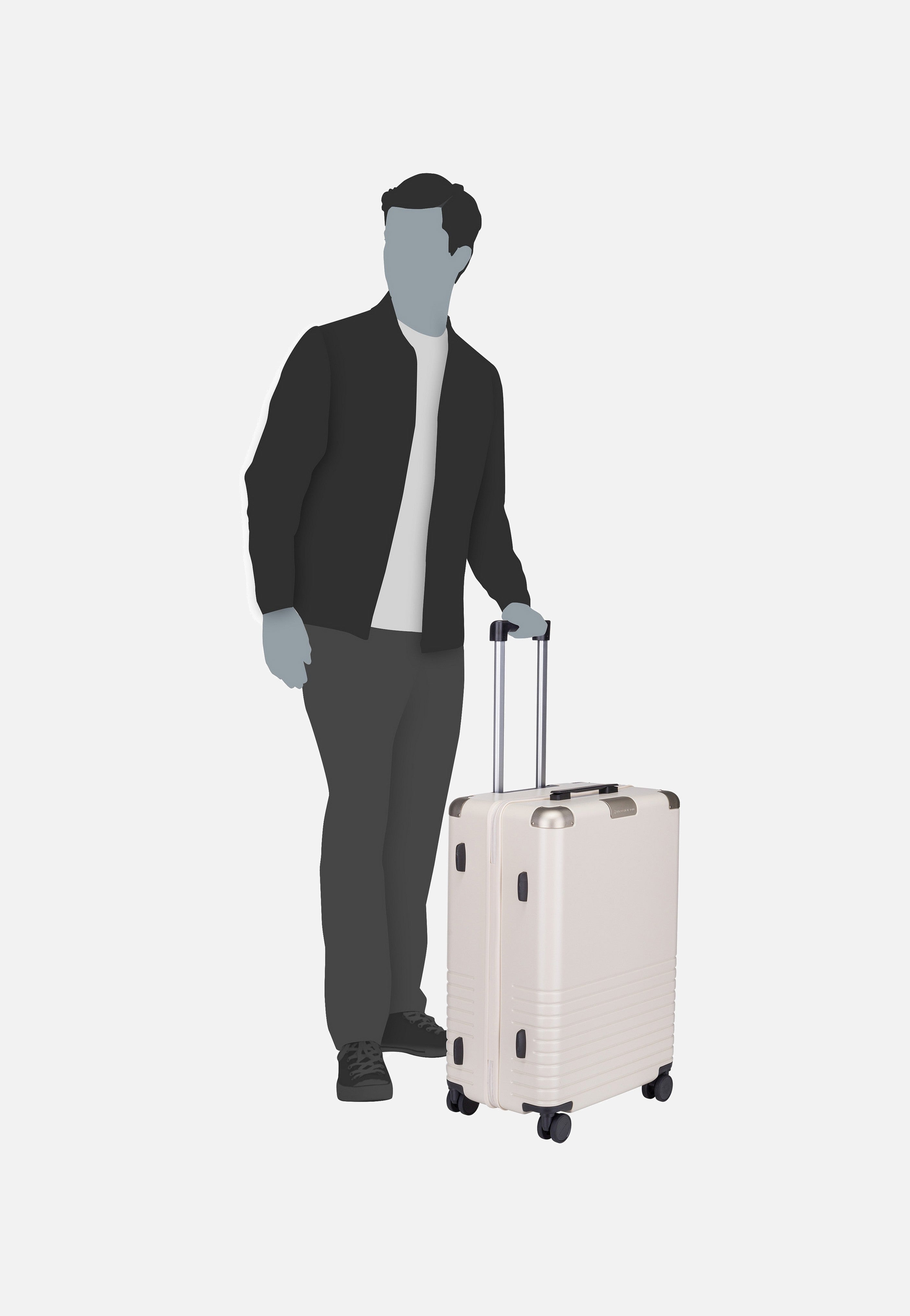Kapten & Son Heathrow Check-In Sandstone Suitcase