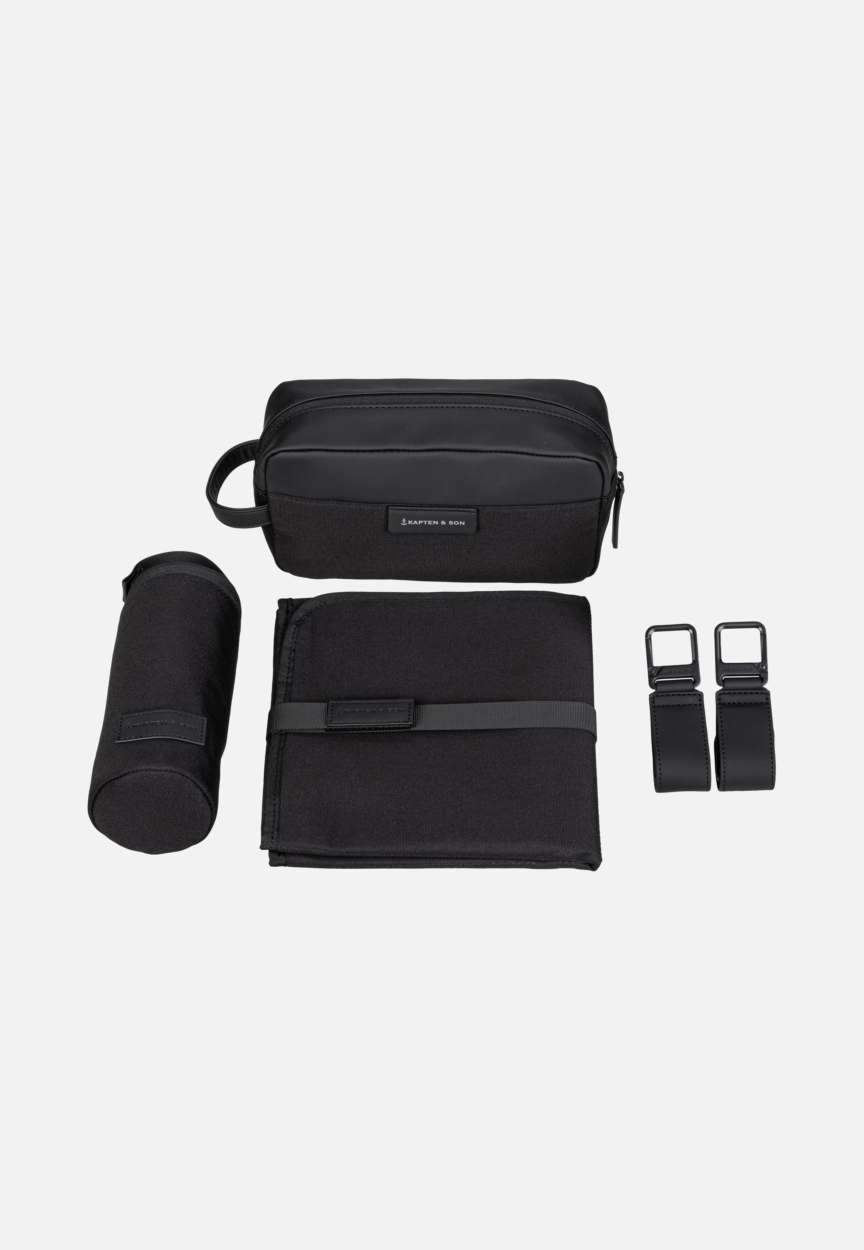 Kapten & Son - Lindby Diaper BP All Black - Backpack | Neutral-Image