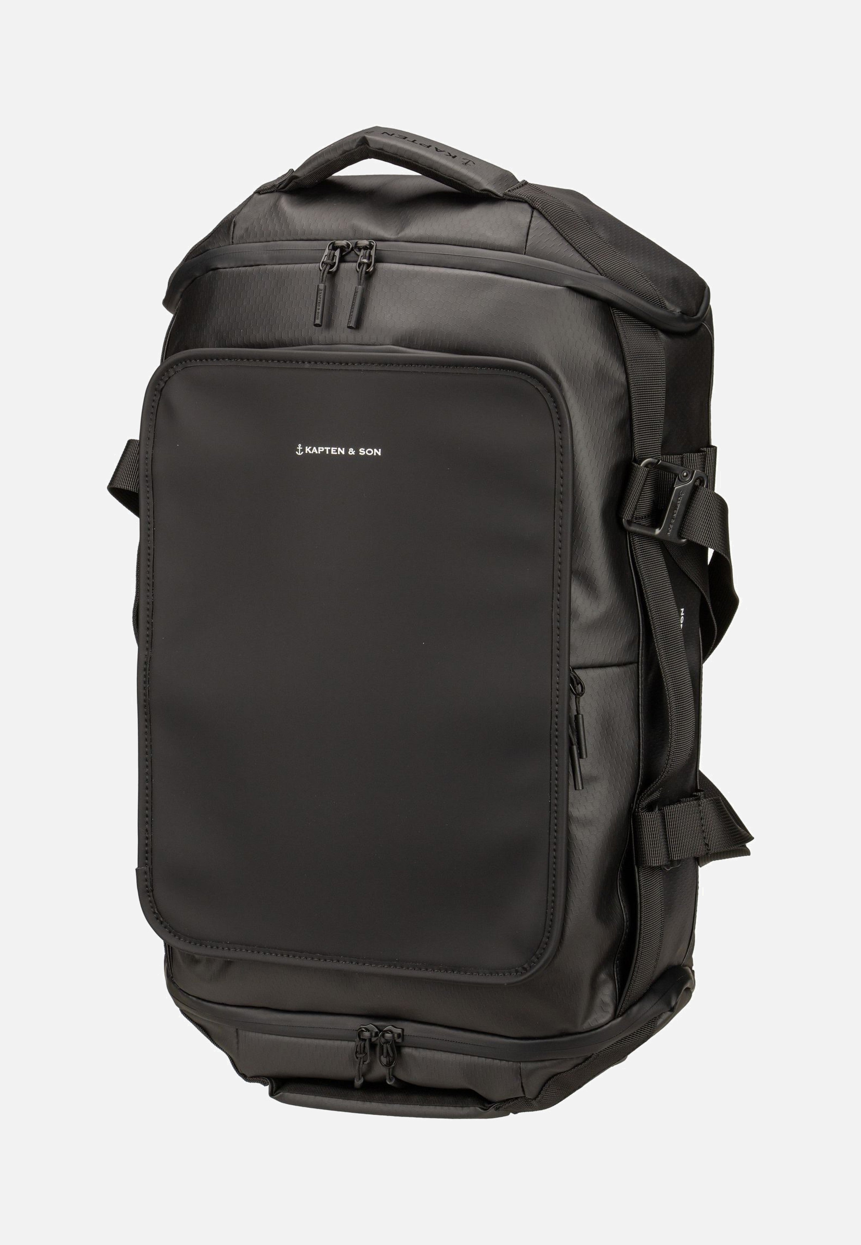 Kapten & Son Lisbon Duffle Backpack S All Black Backpack