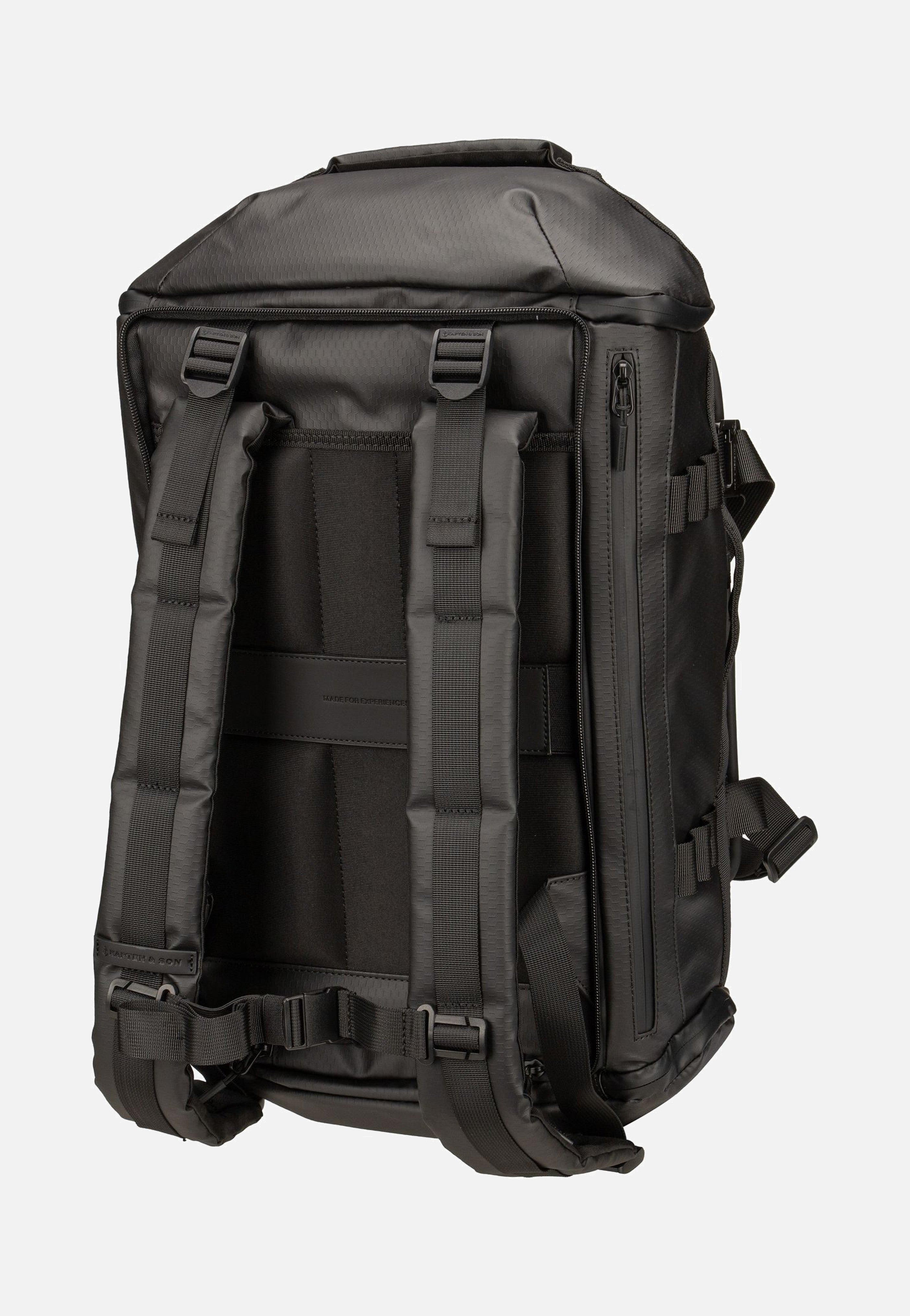 Kapten & Son Lisbon Duffle Backpack S All Black Backpack