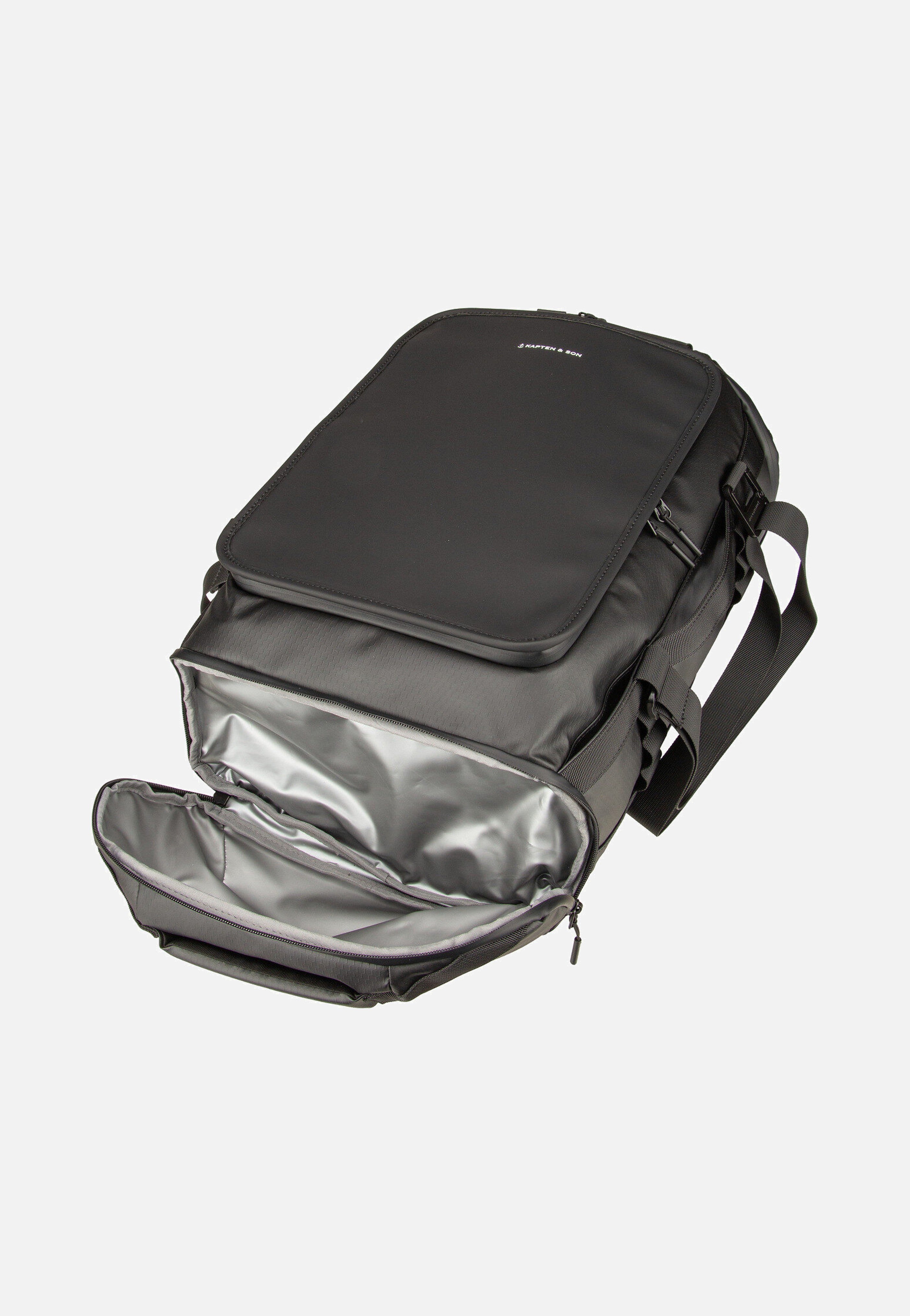 Kapten & Son Lisbon Duffle Backpack S All Black Backpack
