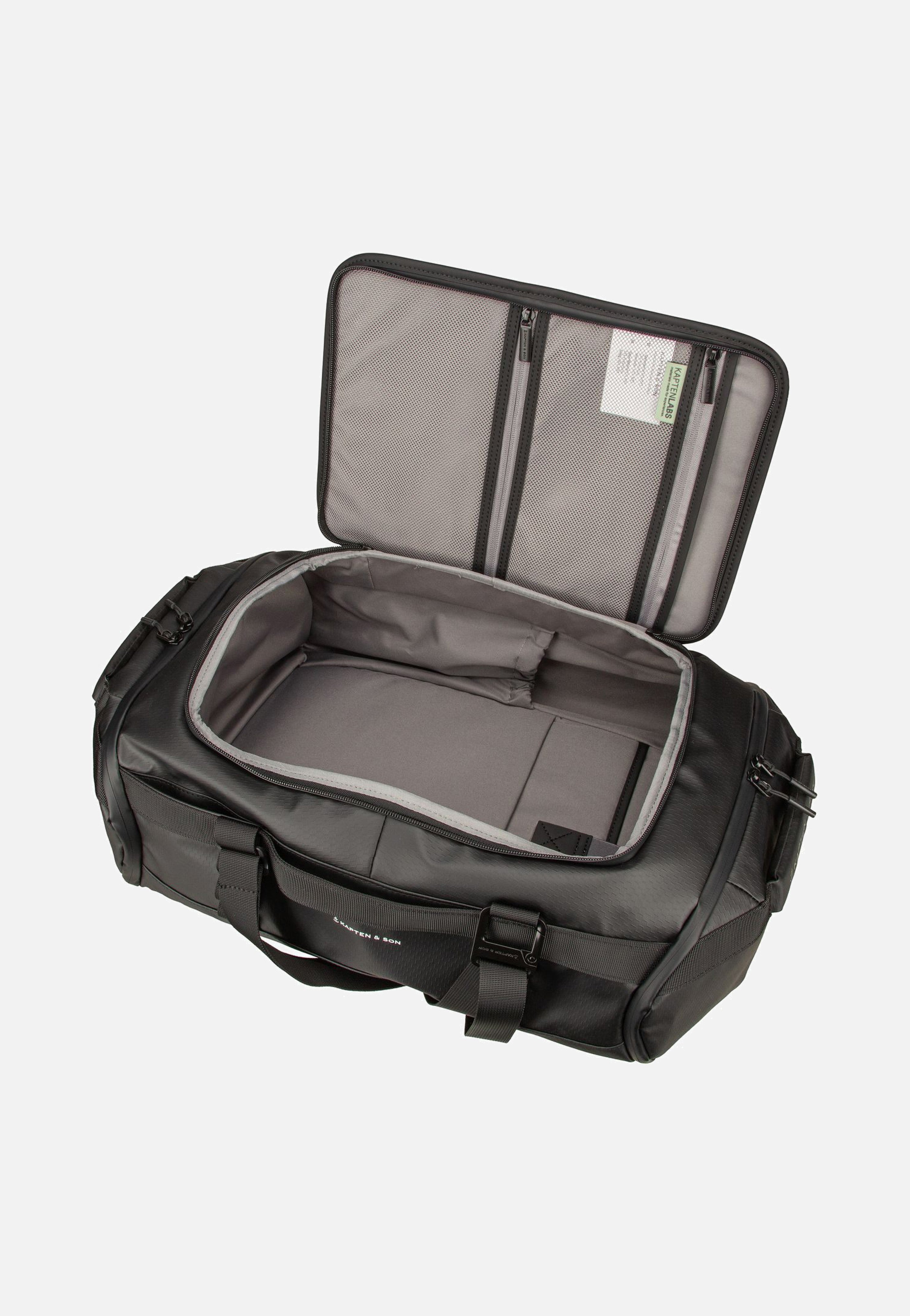 Kapten & Son Lisbon Duffle Backpack S All Black Backpack