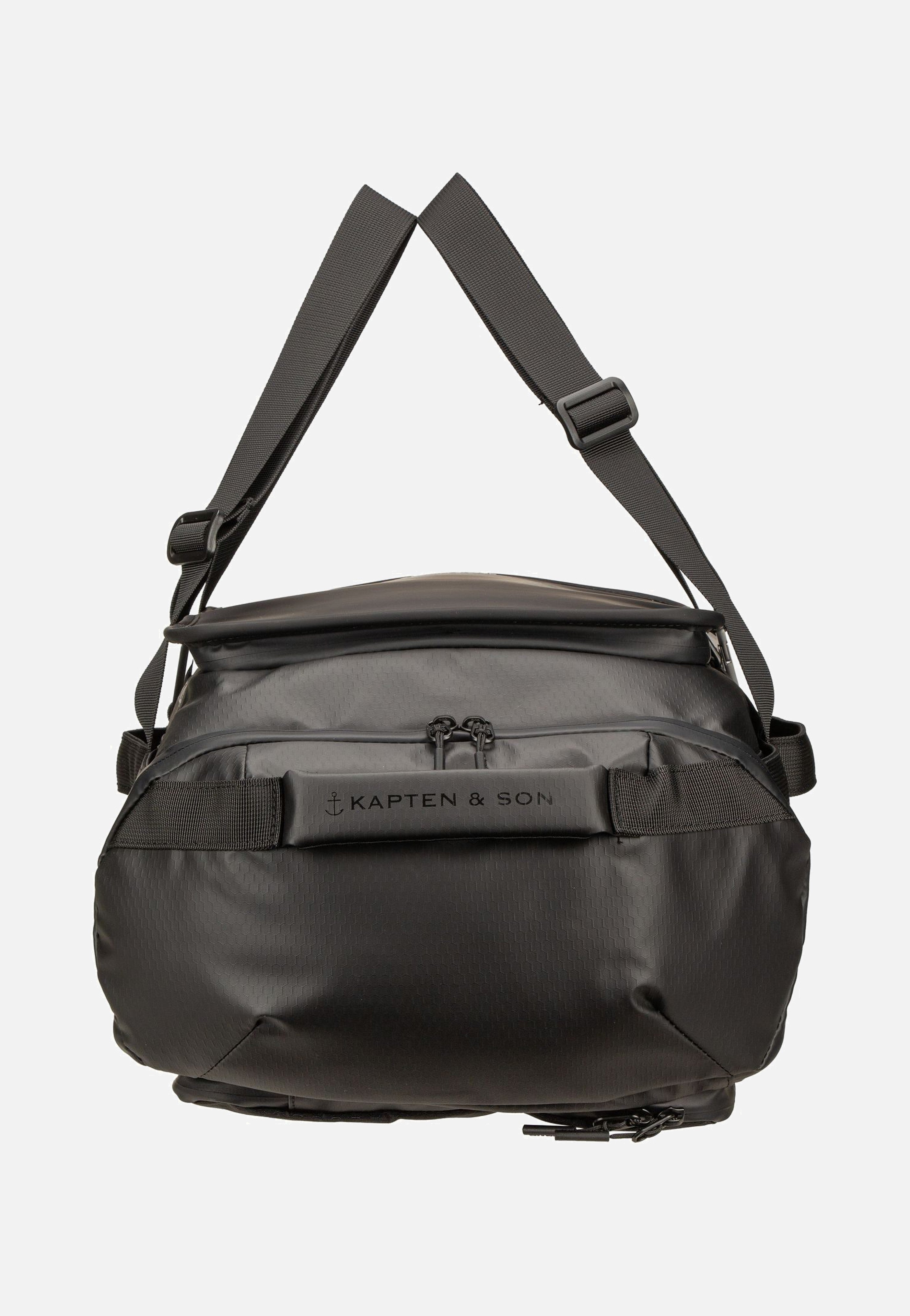 Kapten & Son Lisbon Duffle Backpack S All Black Backpack
