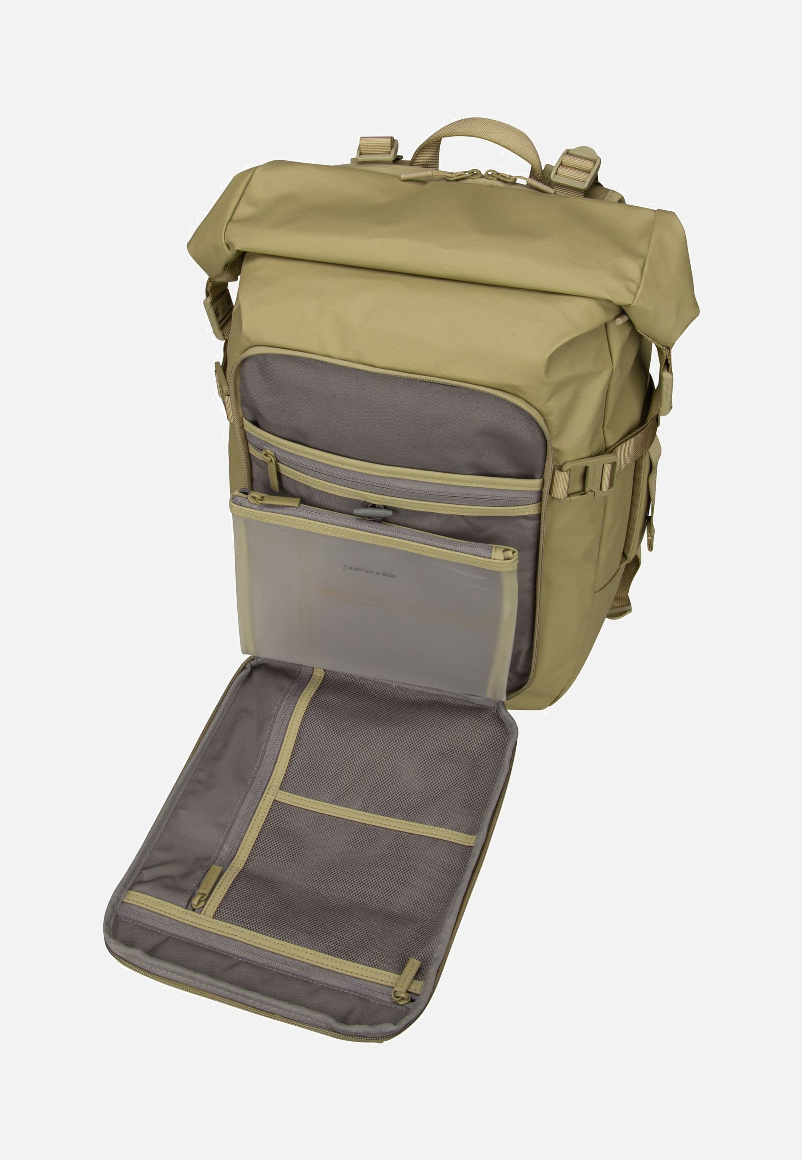 Kapten & Son - Lisbon Pro Rolltop S Dusty Pistachio - Backpack | Neutral-Image